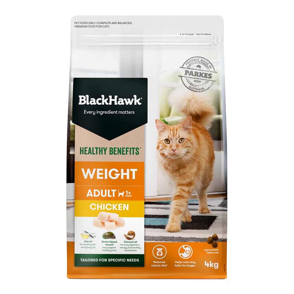 Black Hawk Healthy Benefits Weight Management Chicken Dry Cat Food - Image 4