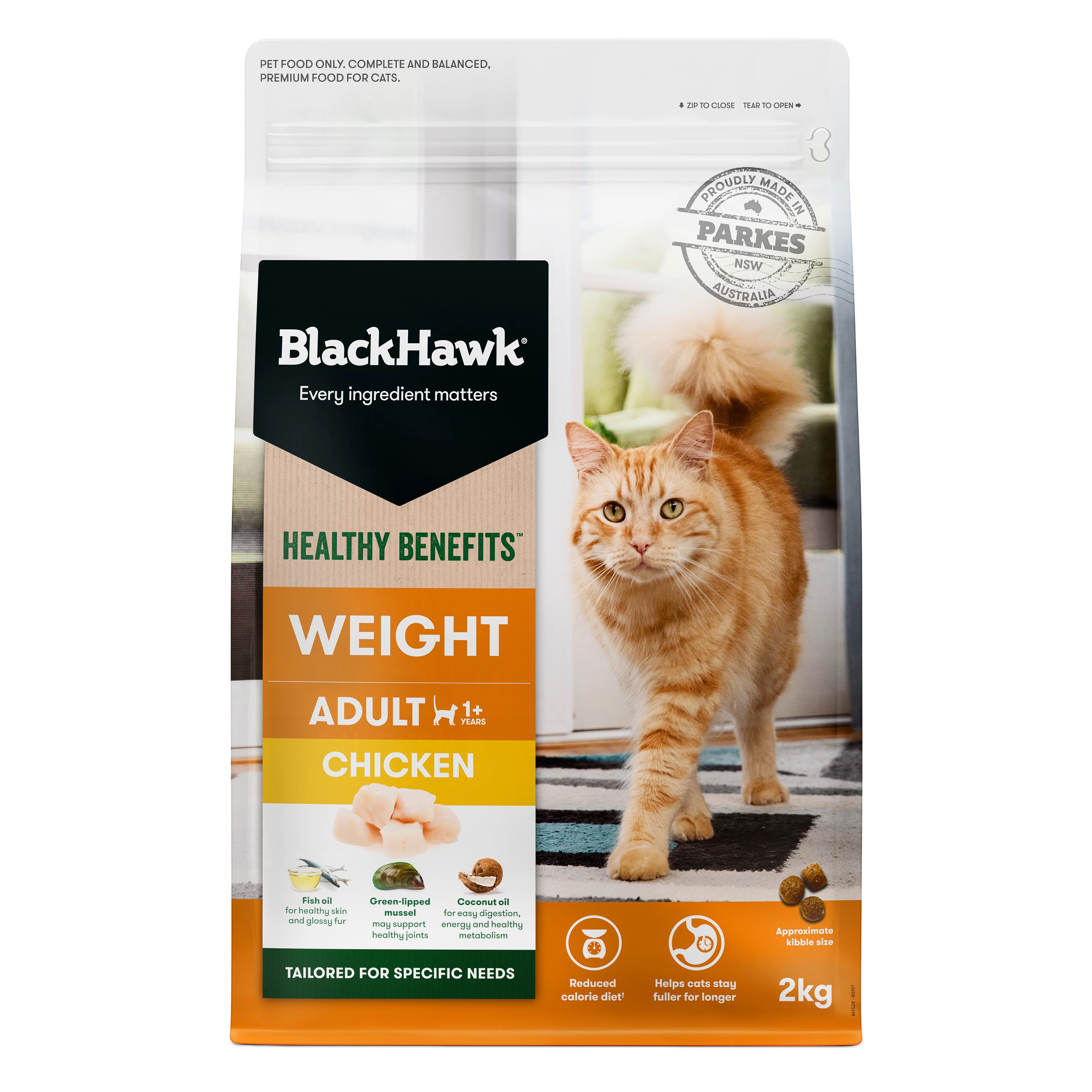Black Hawk Healthy Benefits Weight Management Chicken Dry Cat Food - Image 7