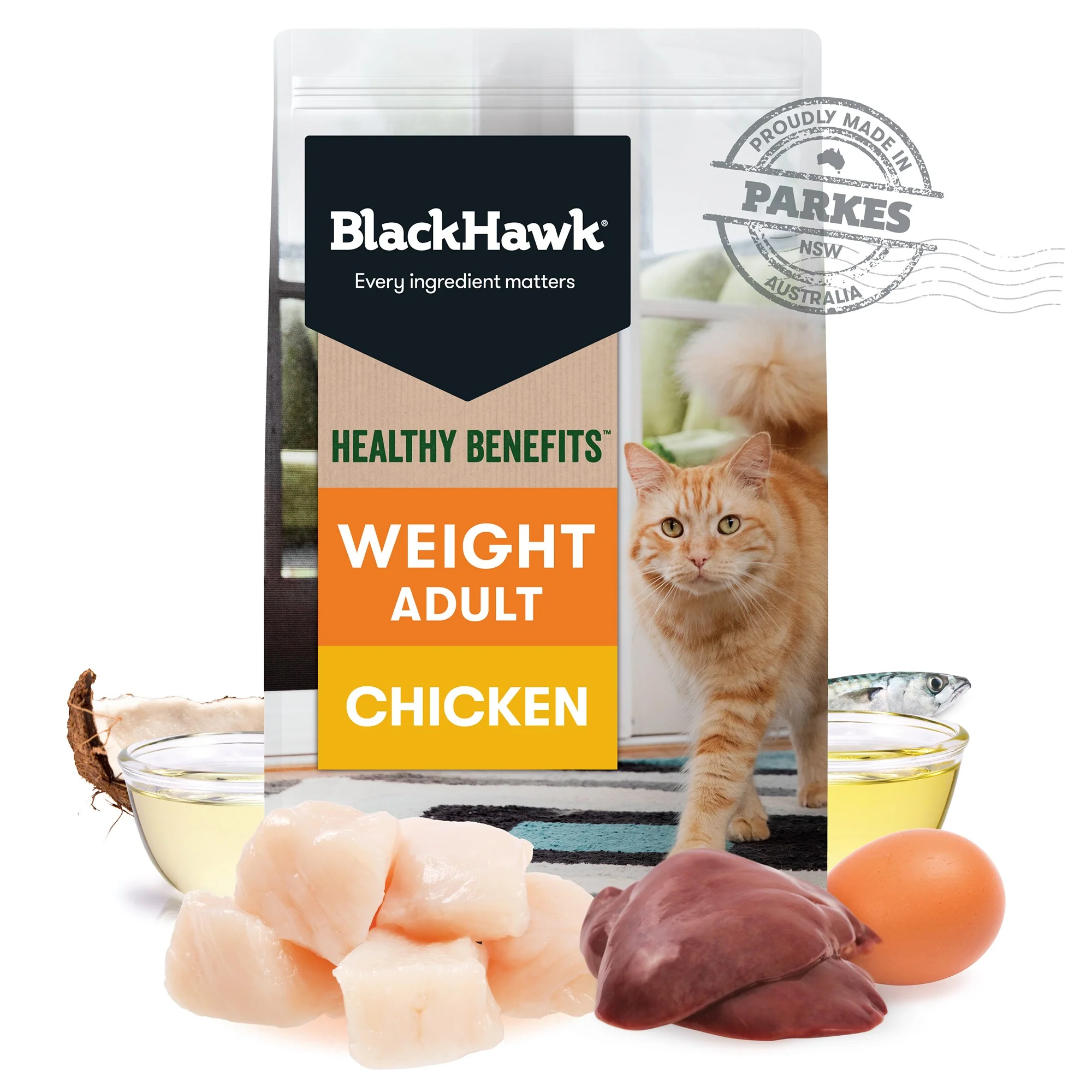 Black Hawk Healthy Benefits Weight Management Chicken Dry Cat Food - Image 9
