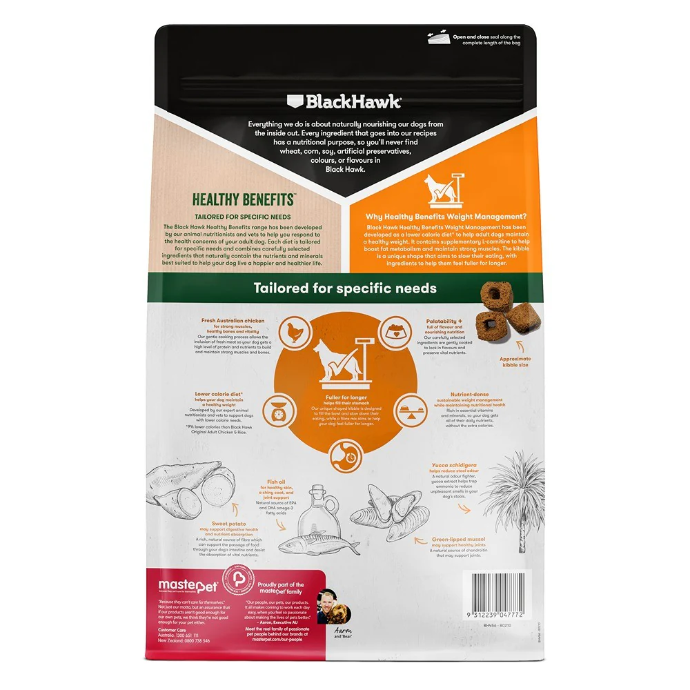 Black Hawk Healthy Benefits Weight Management Dry Dog Food - Image 6