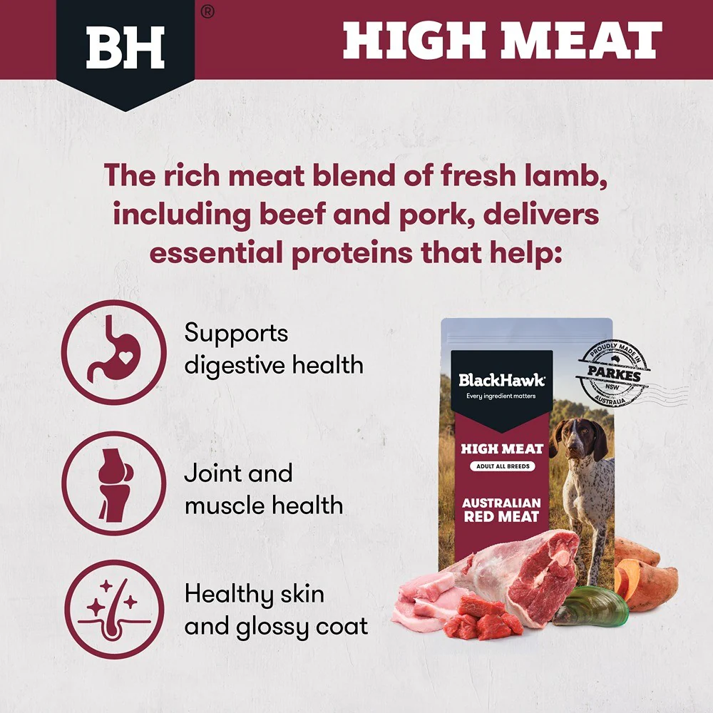 Black Hawk High Meat Australian Red Meat Dry Dog Food - Image 8