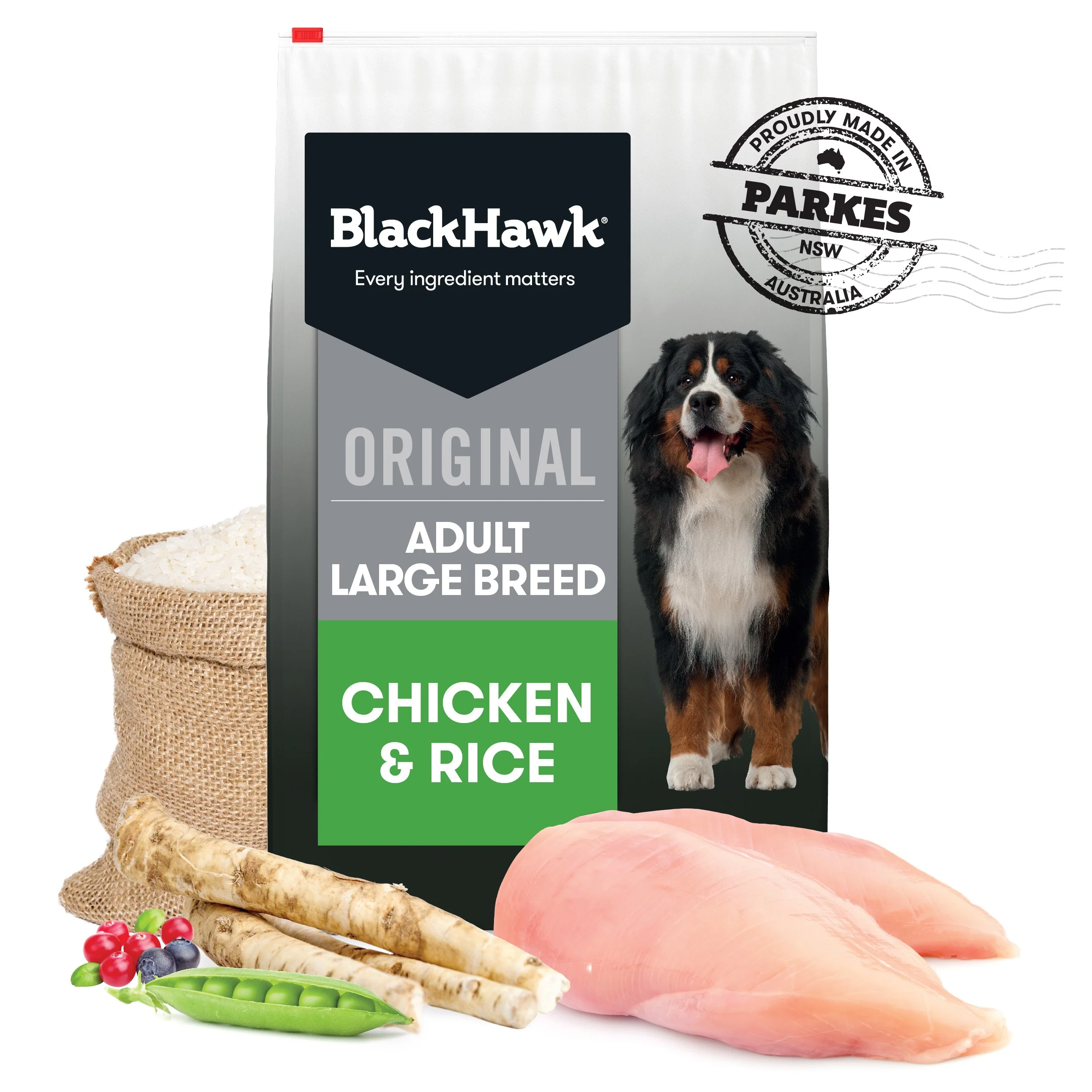 Black Hawk Large Breed Chicken & Rice Adult Dry Dog Food - Image 2