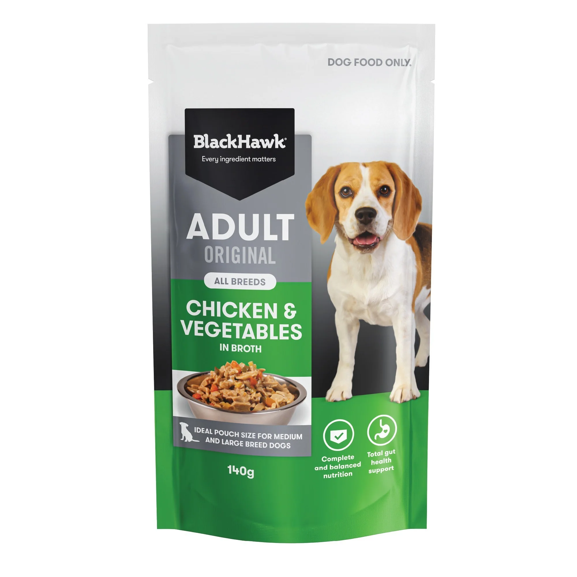 Black Hawk Medium to Large Breed Adult Chicken & Vegetables Wet Dog Food - Image 2