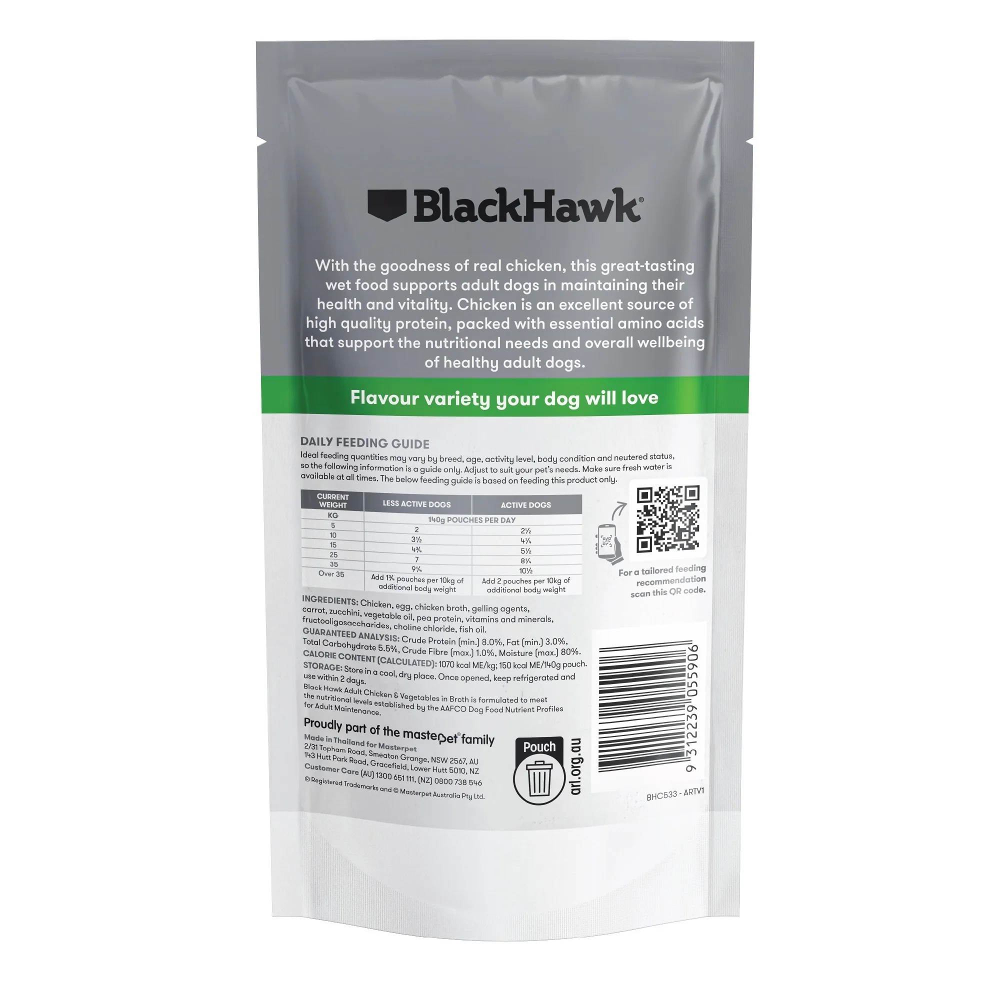 Black Hawk Medium to Large Breed Adult Chicken & Vegetables Wet Dog Food - Image 4