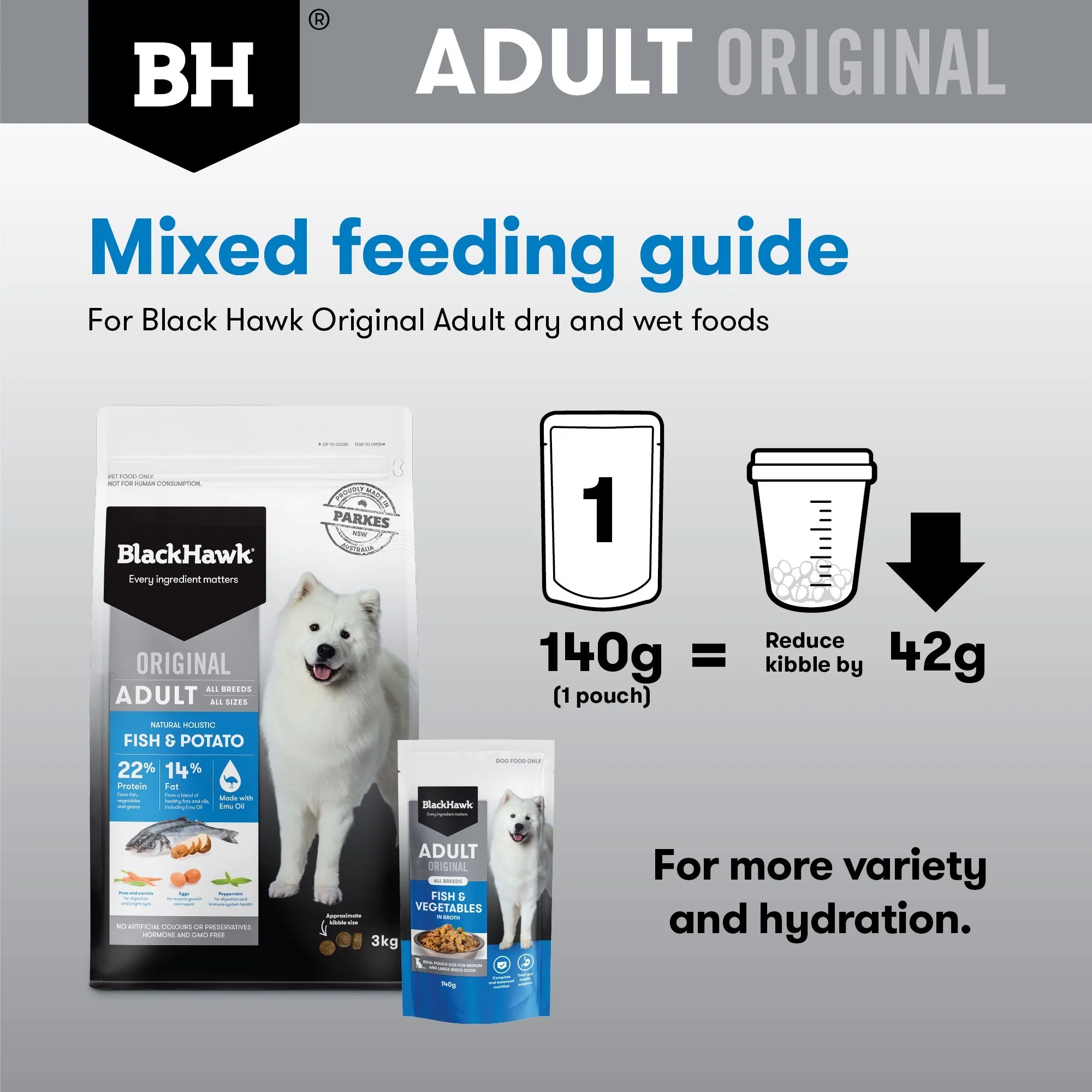 Black Hawk Medium to Large Breed Adult Fish & Vegetables Wet Dog Food - Image 11
