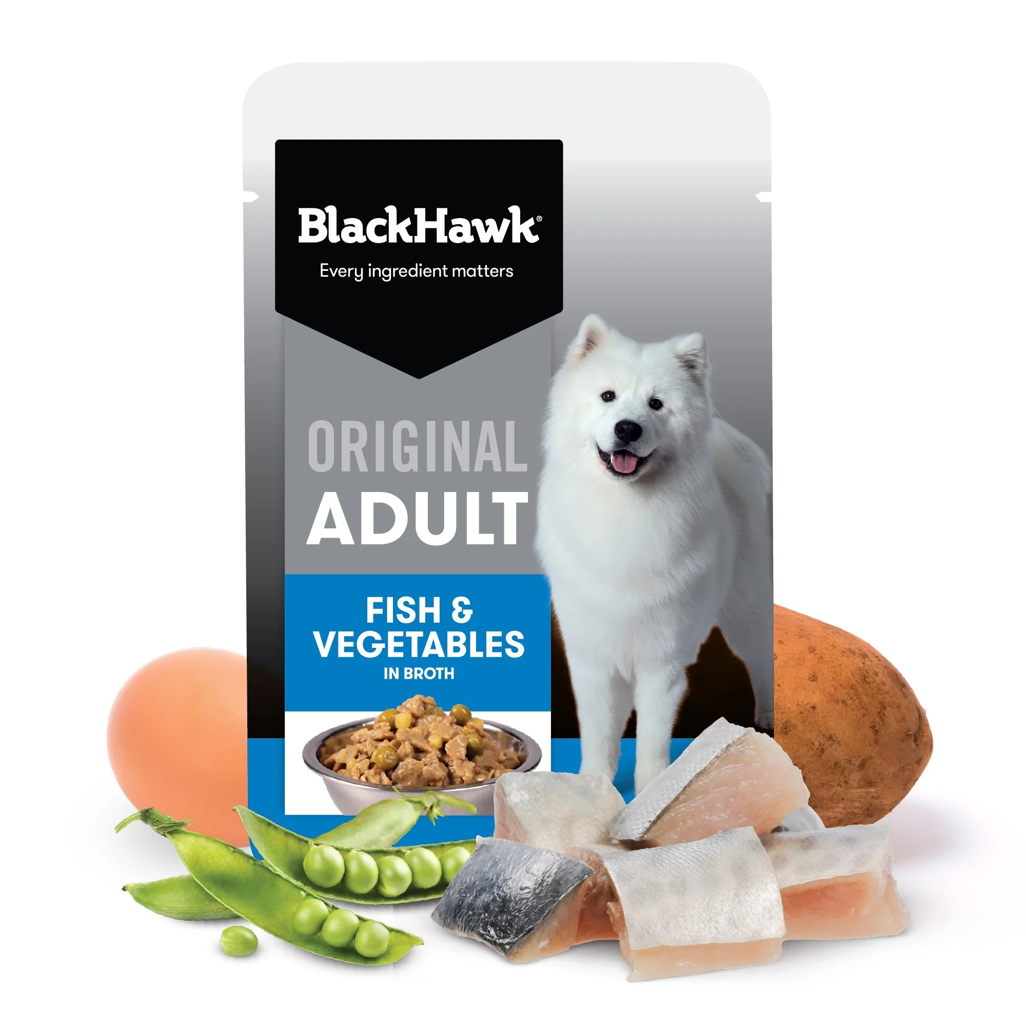 Black Hawk Medium to Large Breed Adult Fish & Vegetables Wet Dog Food - Image 3