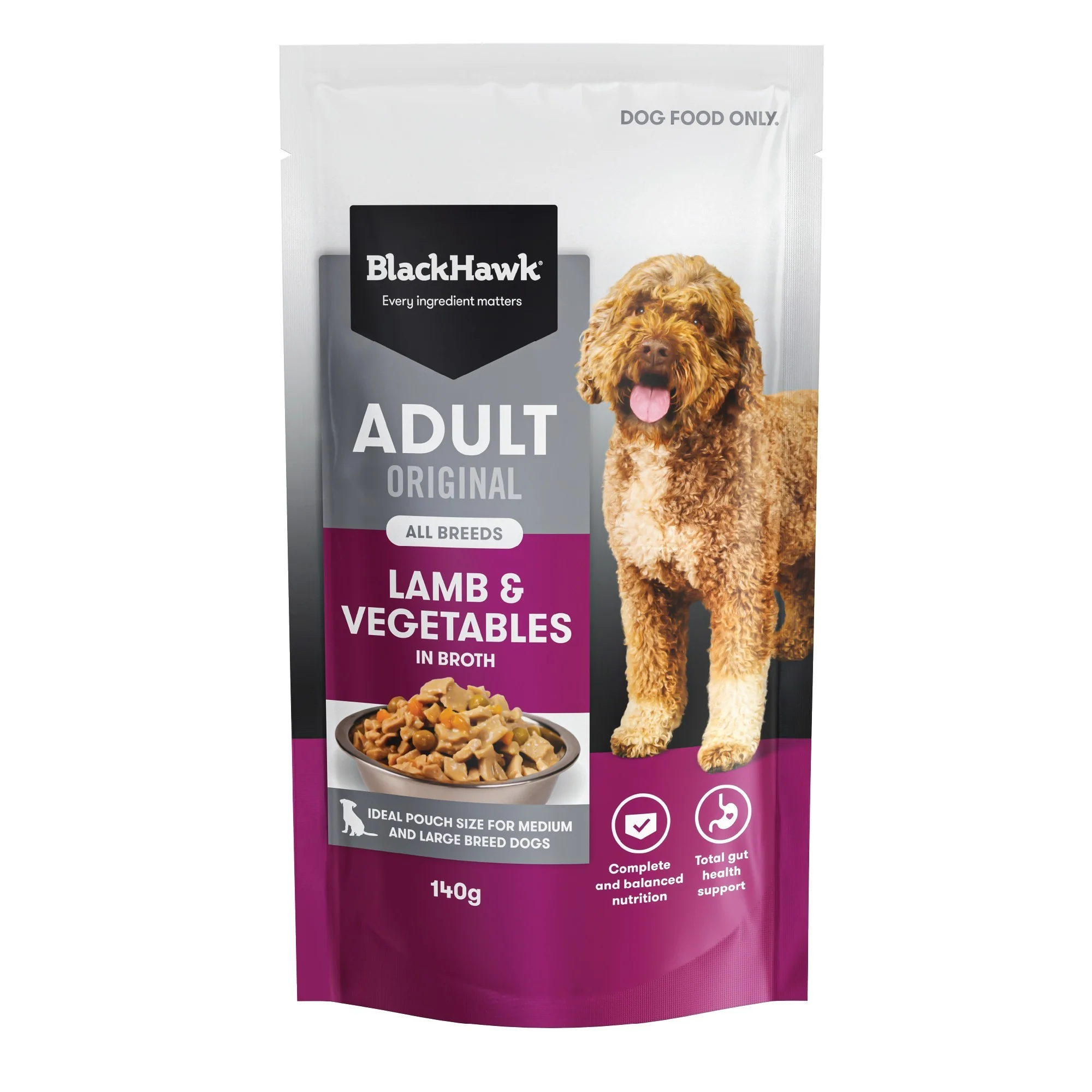 Black Hawk Medium to Large Breed Adult Lamb & Vegetables Wet Dog Food - Image 2