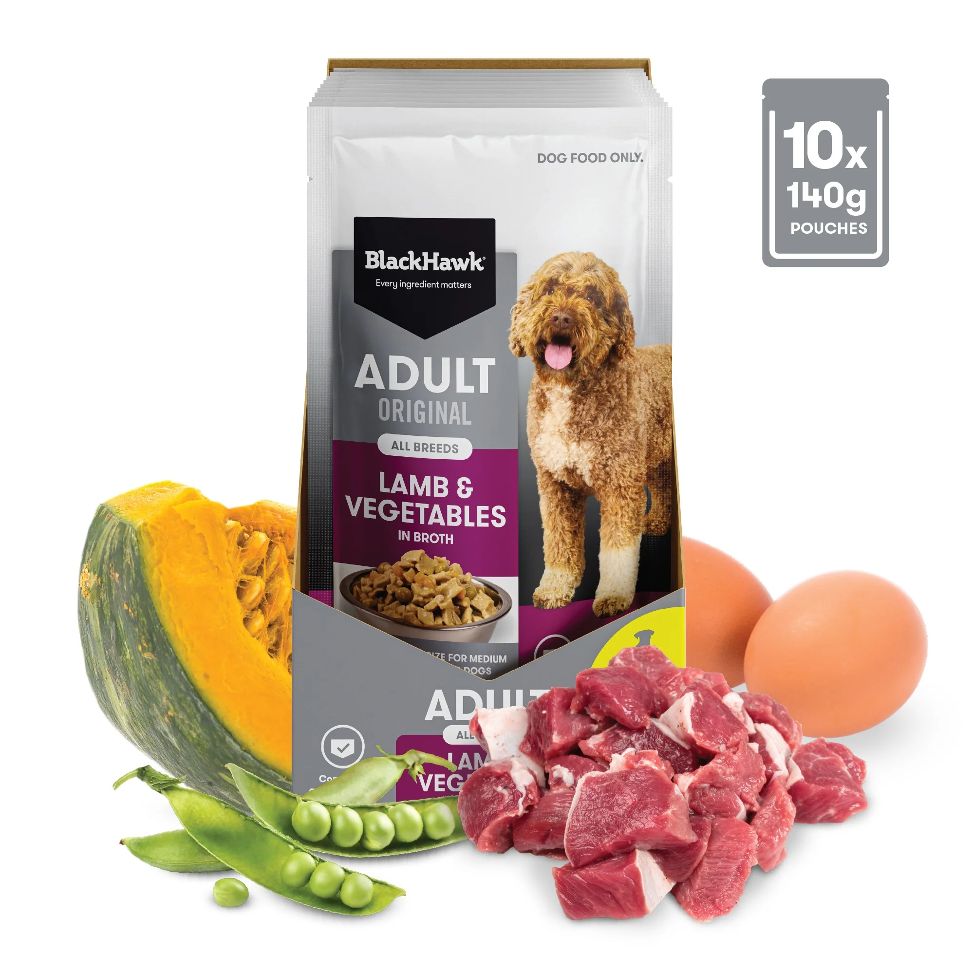 Black Hawk Medium to Large Breed Adult Lamb & Vegetables Wet Dog Food - Image 3