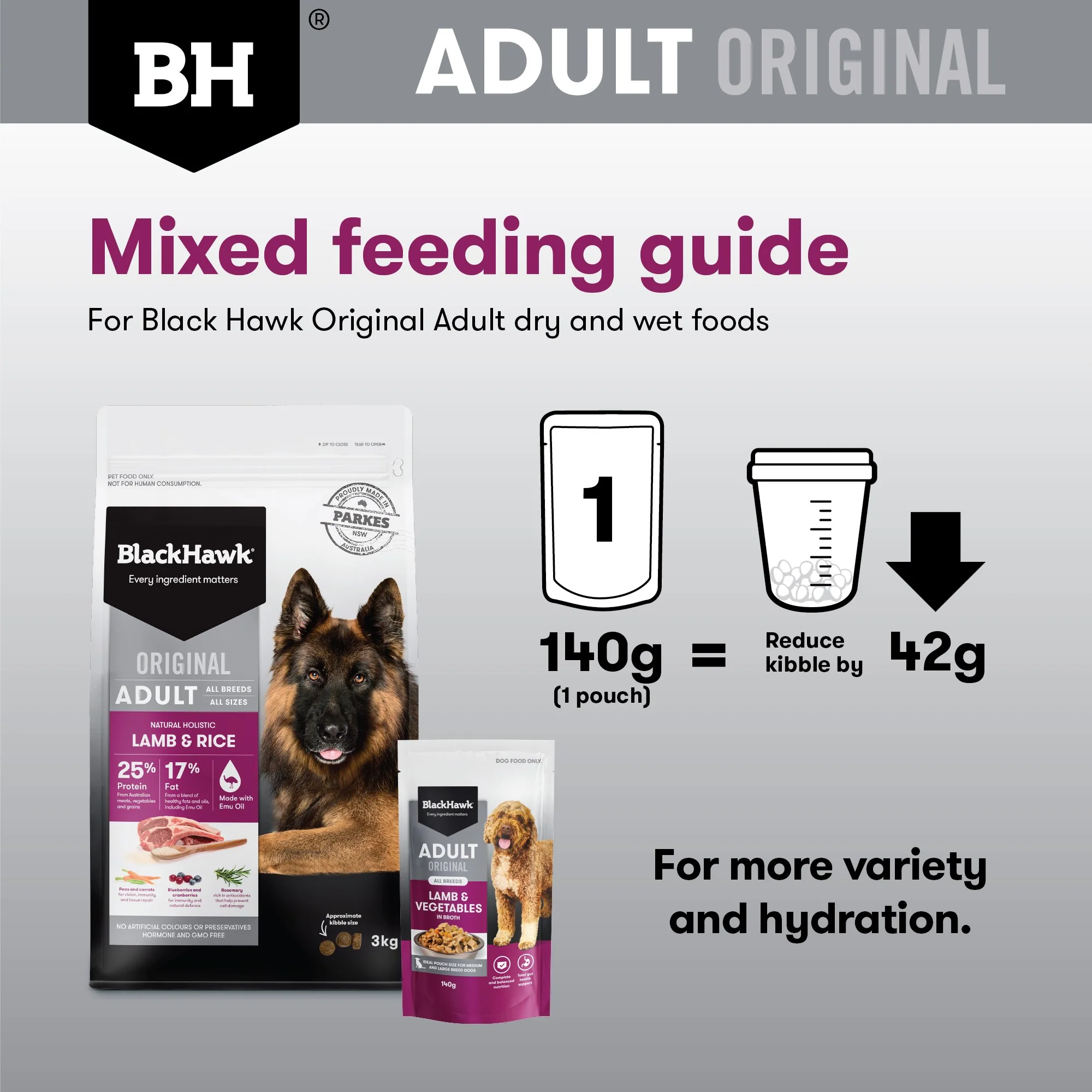 Black Hawk Medium to Large Breed Adult Lamb & Vegetables Wet Dog Food - Image 5