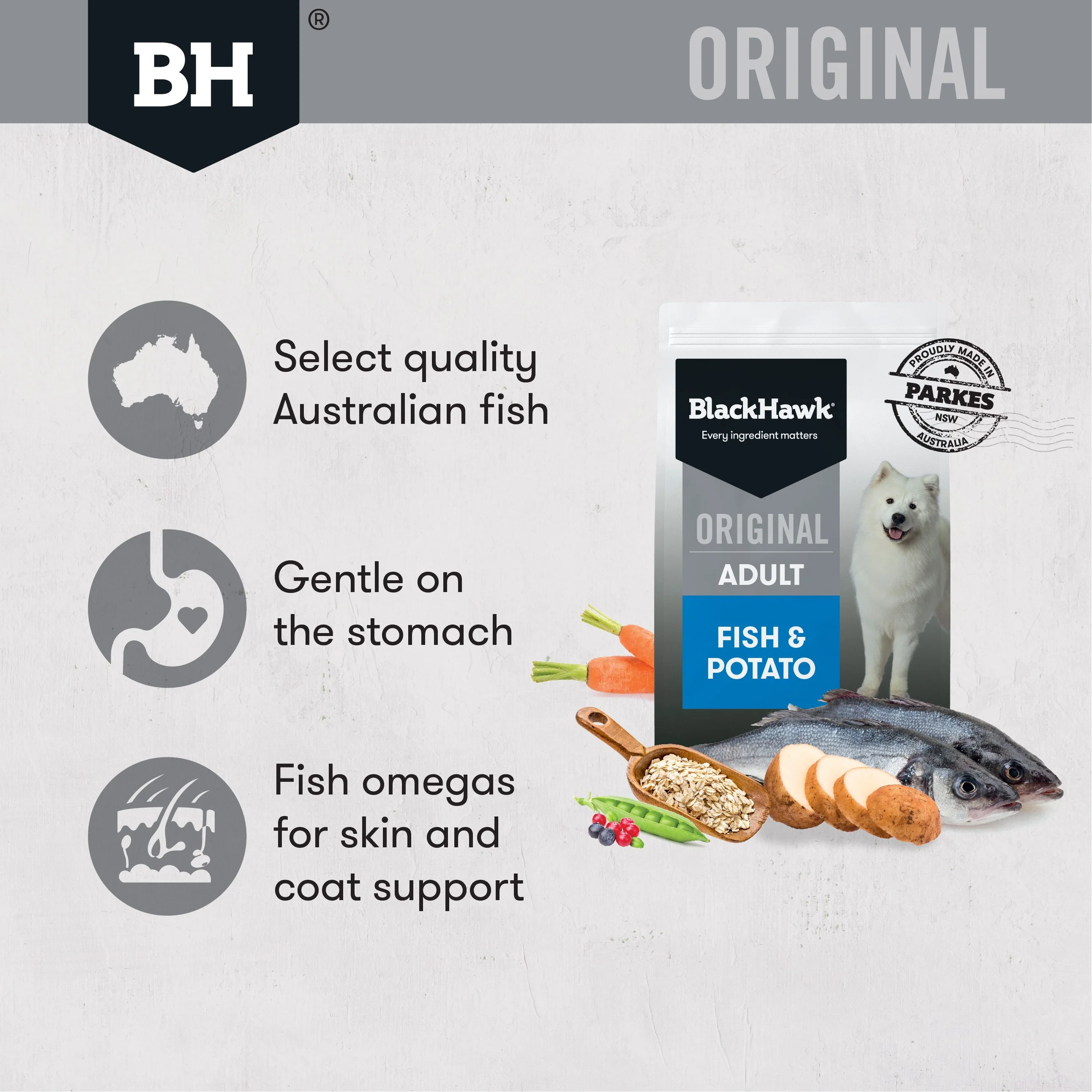 Black Hawk Original Fish & Potato Adult Dry Dog Food - Image 17