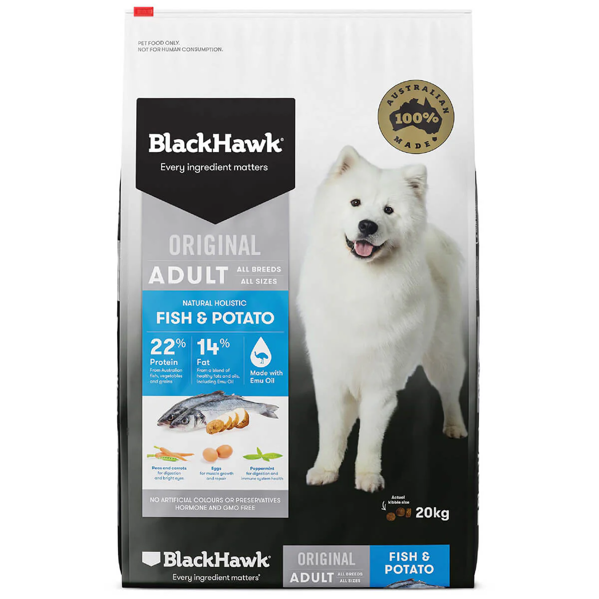 Black Hawk Original Fish & Potato Adult Dry Dog Food - Image 2