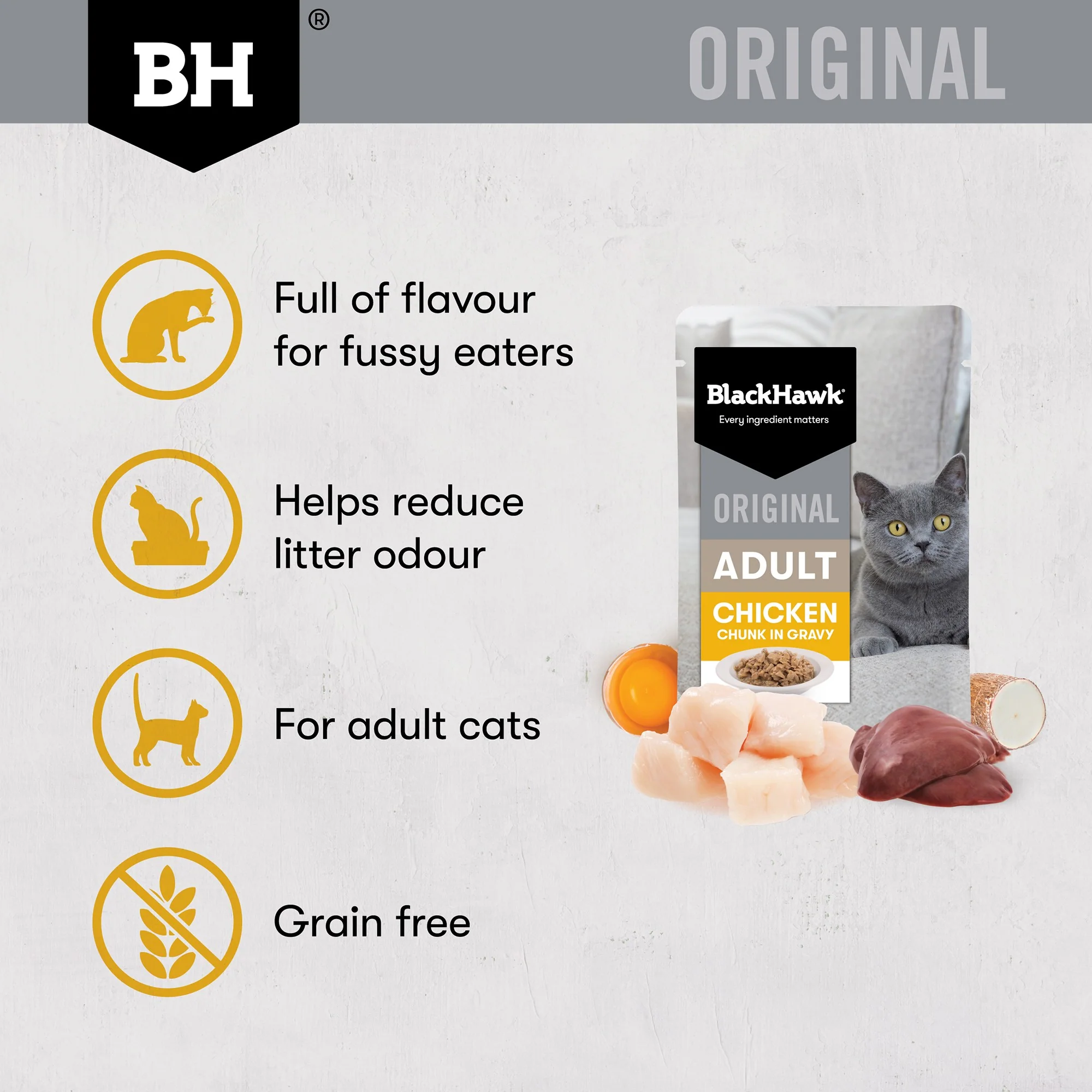 Black Hawk Original Chicken in Gravy Wet Cat Food - Image 10