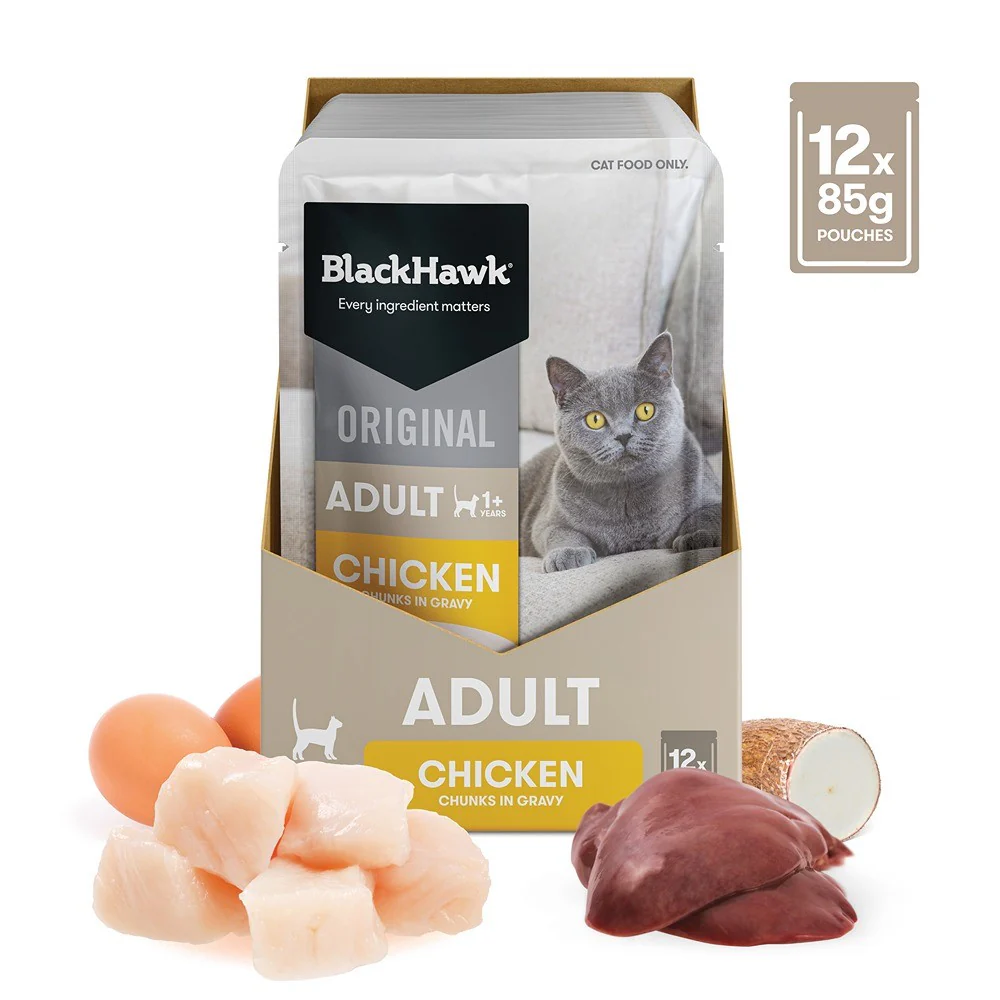 Black Hawk Original Chicken in Gravy Wet Cat Food - Image 14