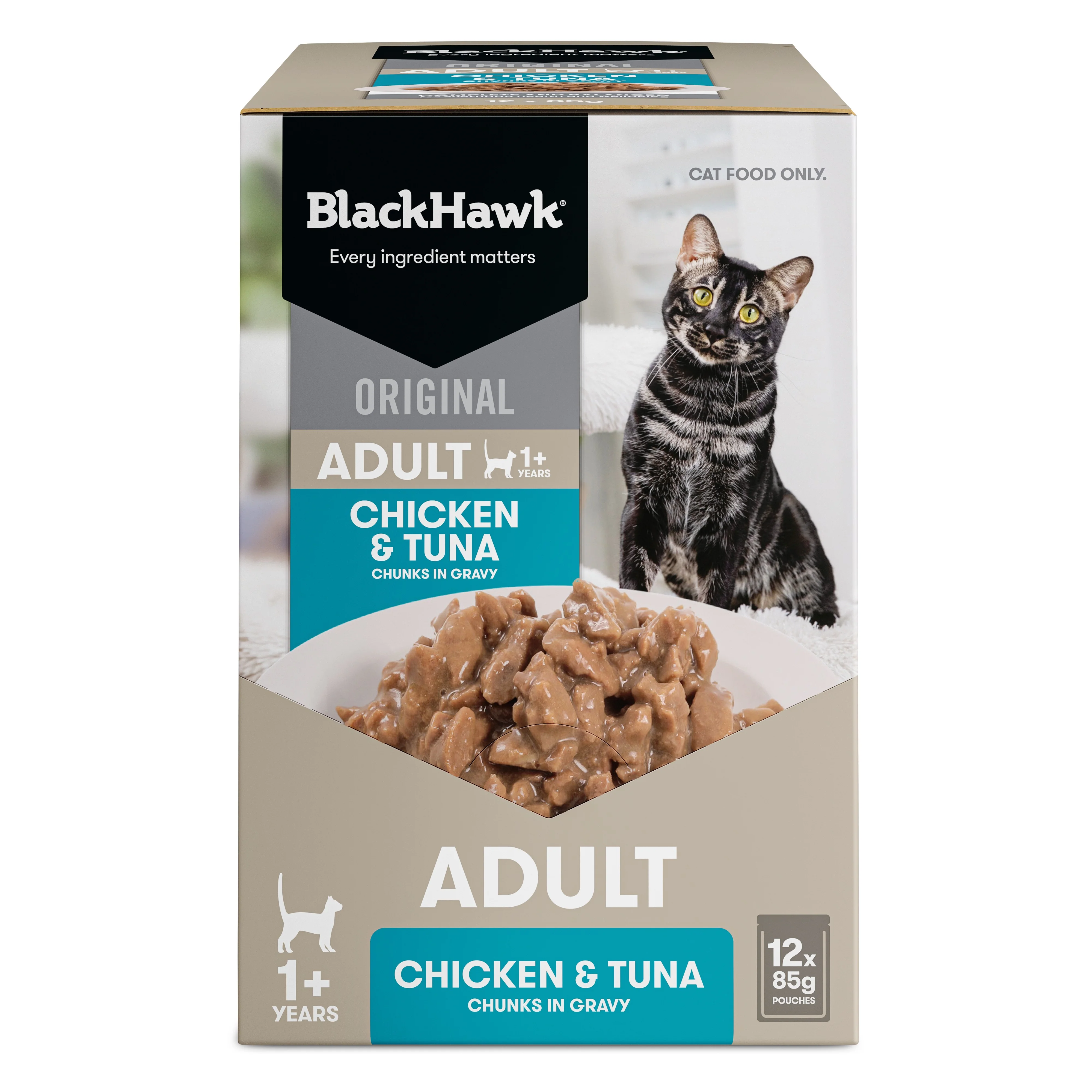 Black Hawk Original Chicken Tuna in Gravy Wet Cat Food - Image 12