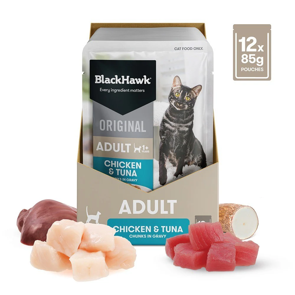 Black Hawk Original Chicken Tuna in Gravy Wet Cat Food - Image 13