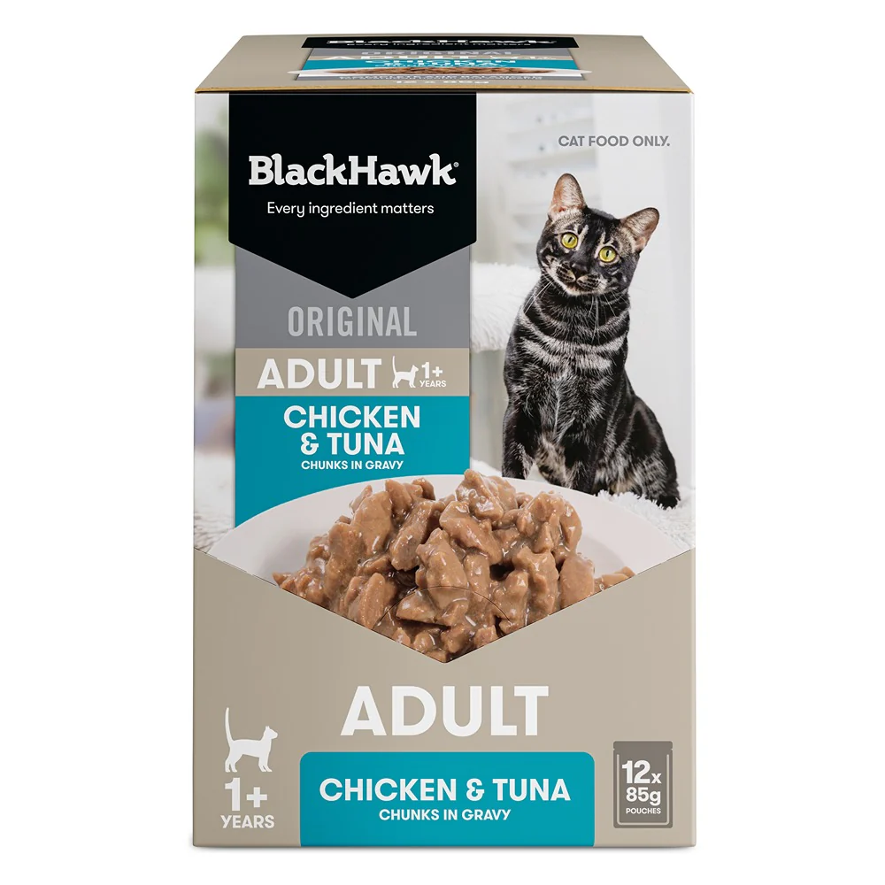 Black Hawk Original Chicken Tuna in Gravy Wet Cat Food - Image 3