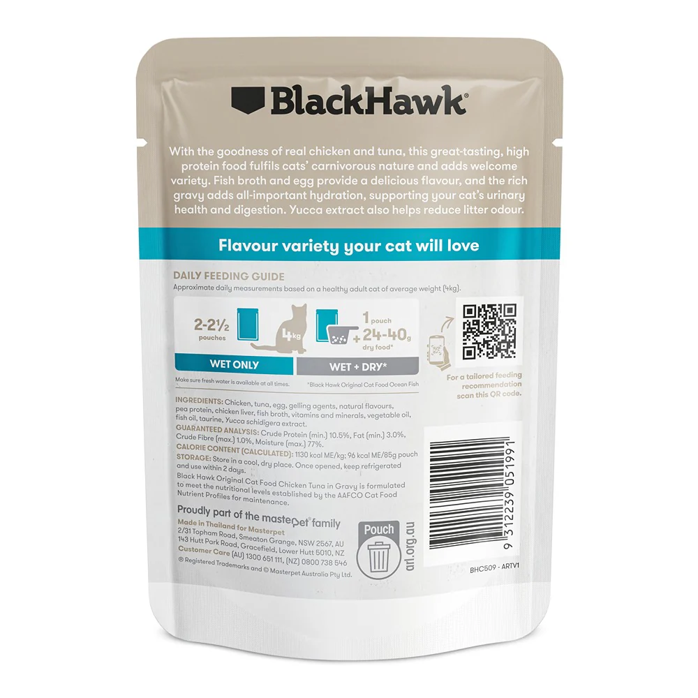 Black Hawk Original Chicken Tuna in Gravy Wet Cat Food - Image 6