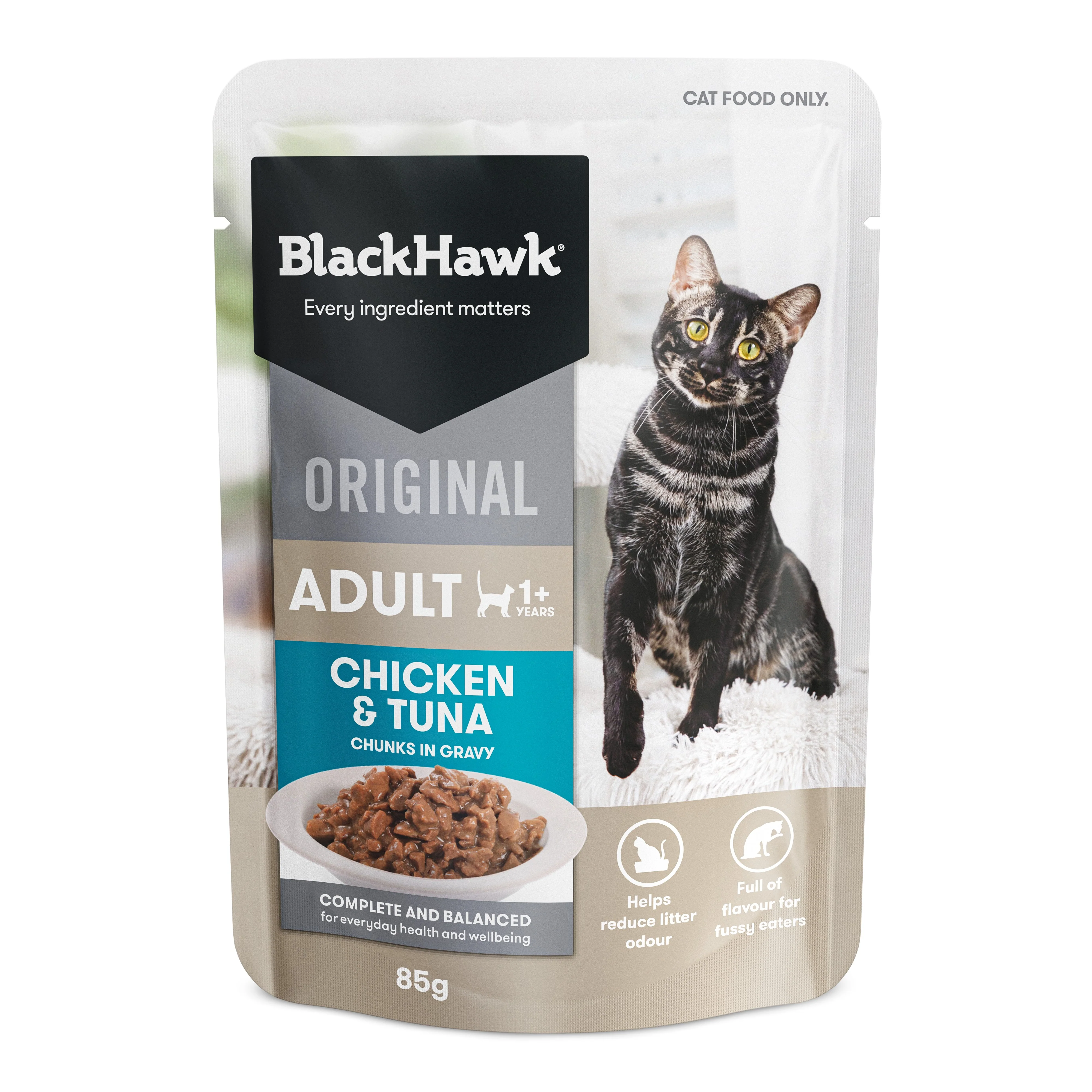 Black Hawk Original Chicken Tuna in Gravy Wet Cat Food - Image 7