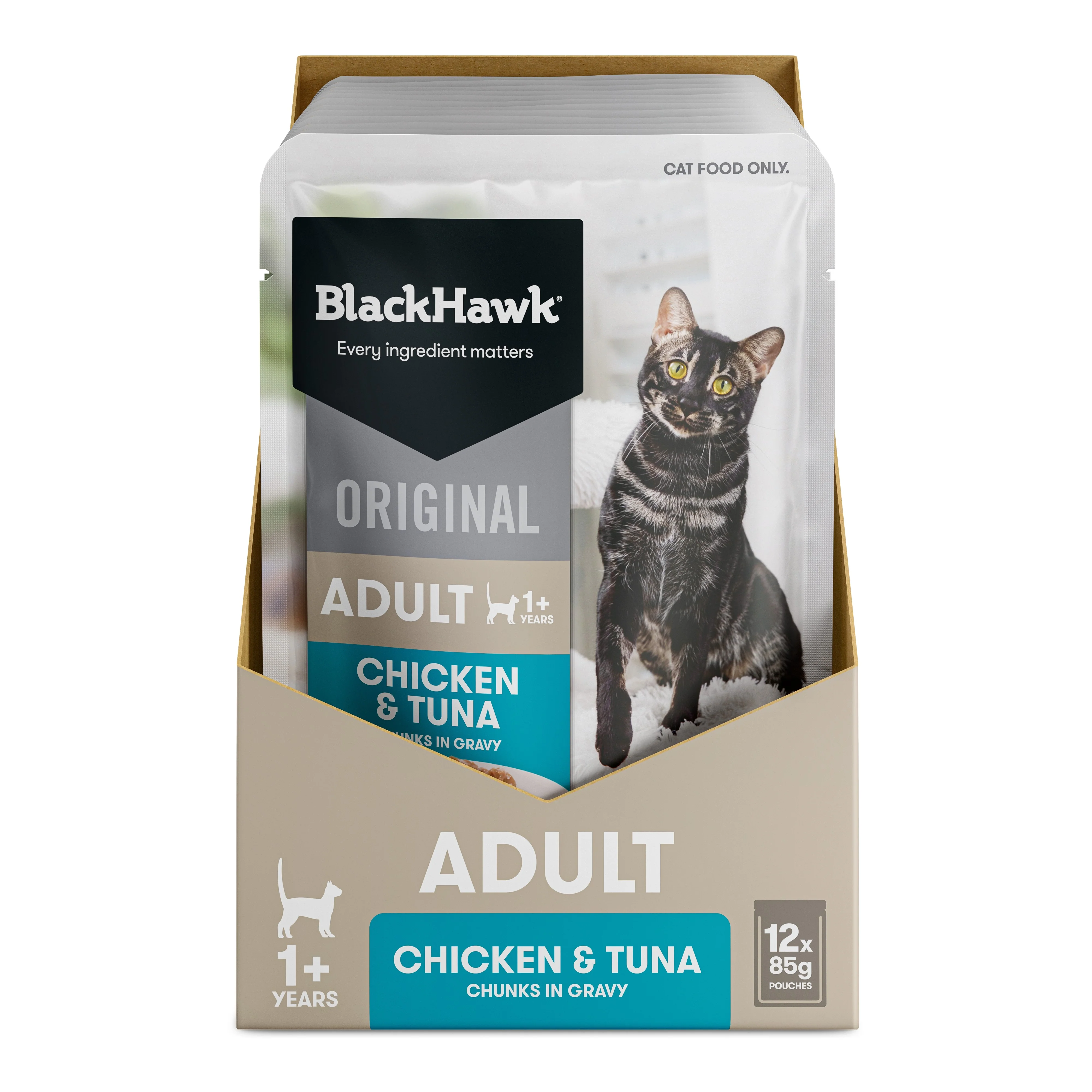 Black Hawk Original Chicken Tuna in Gravy Wet Cat Food - Image 8