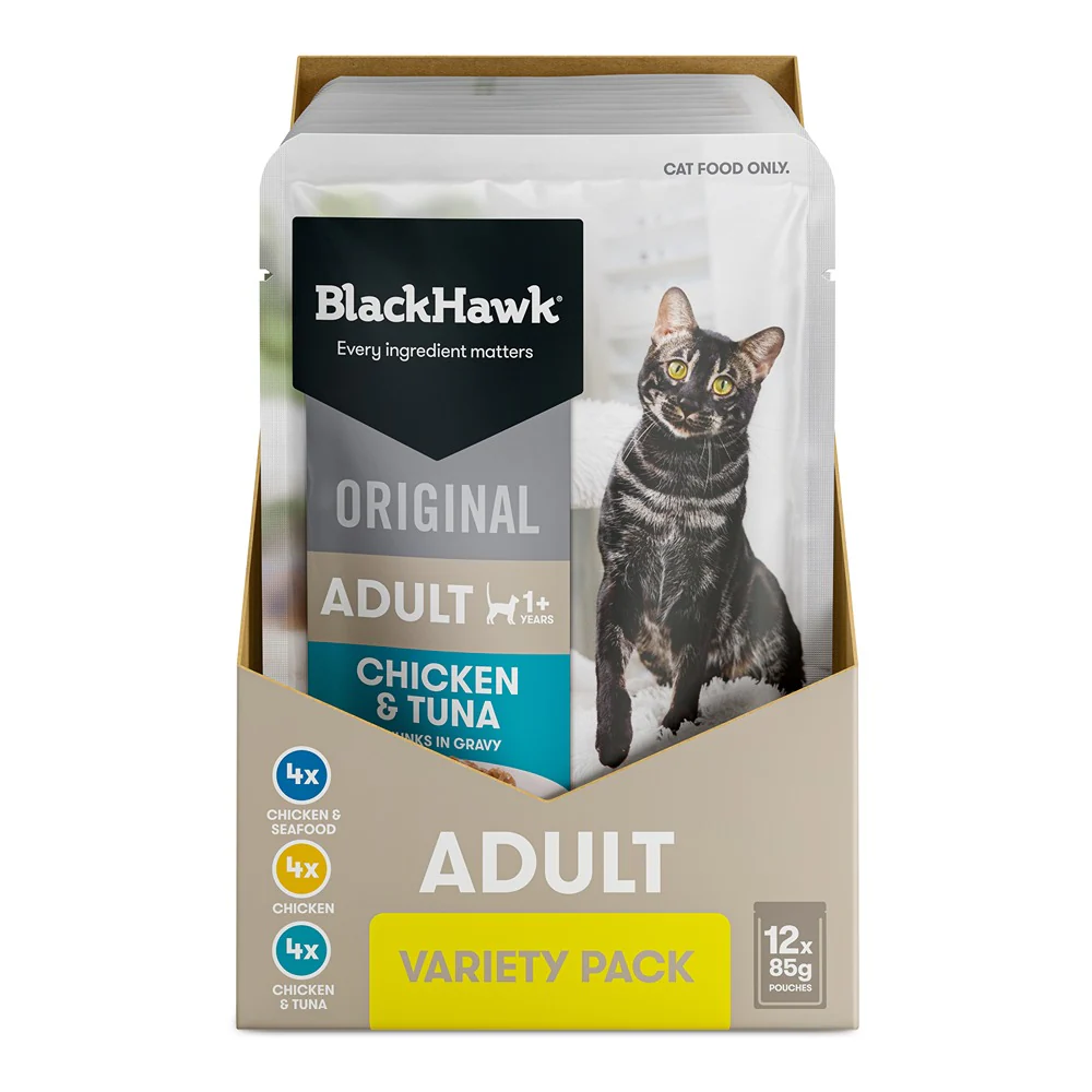 Black Hawk Original Variety Pack in Gravy Wet Cat Food - Image 3