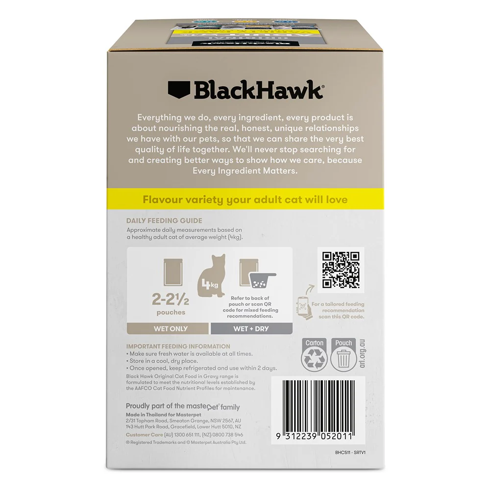 Black Hawk Original Variety Pack in Gravy Wet Cat Food - Image 4