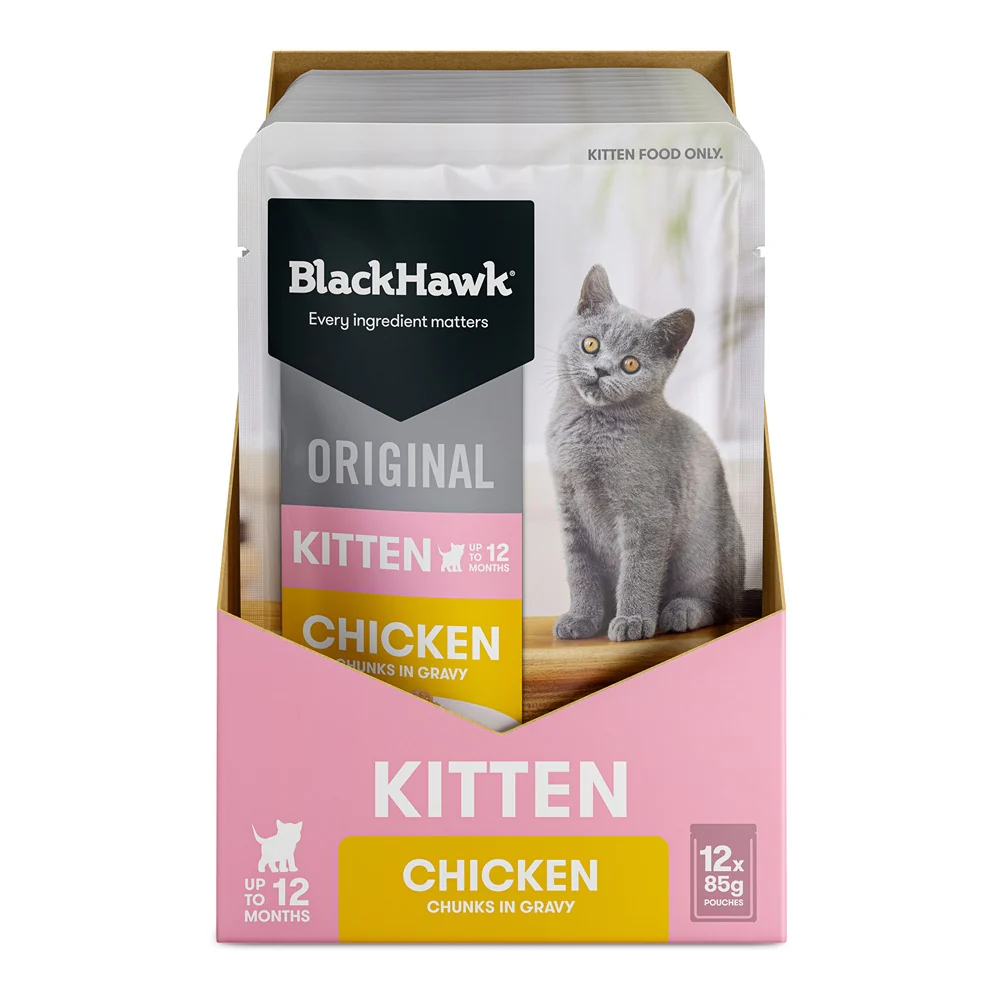 Black Hawk Original Chicken in Gravy Wet Kitten Food - Image 5