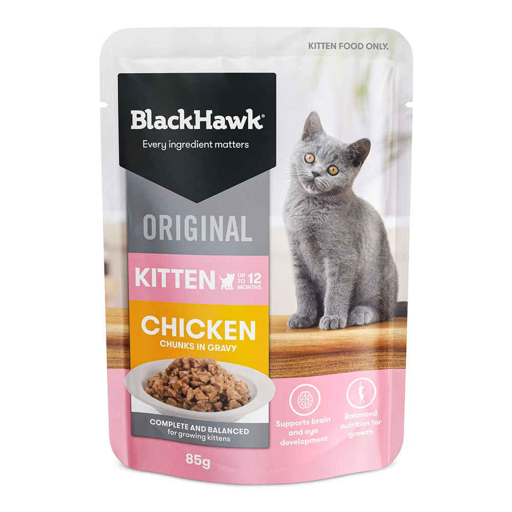 Black Hawk Original Chicken in Gravy Wet Kitten Food - Image 7