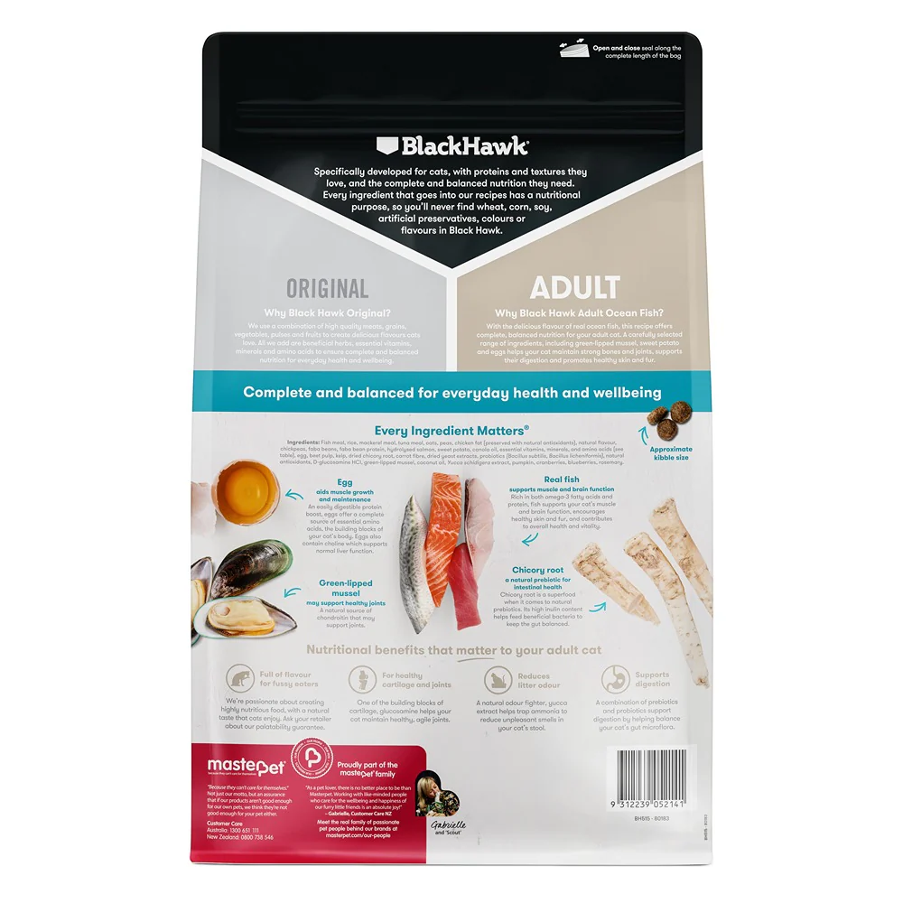 Black Hawk Original Ocean Fish Dry Cat Food - Image 2