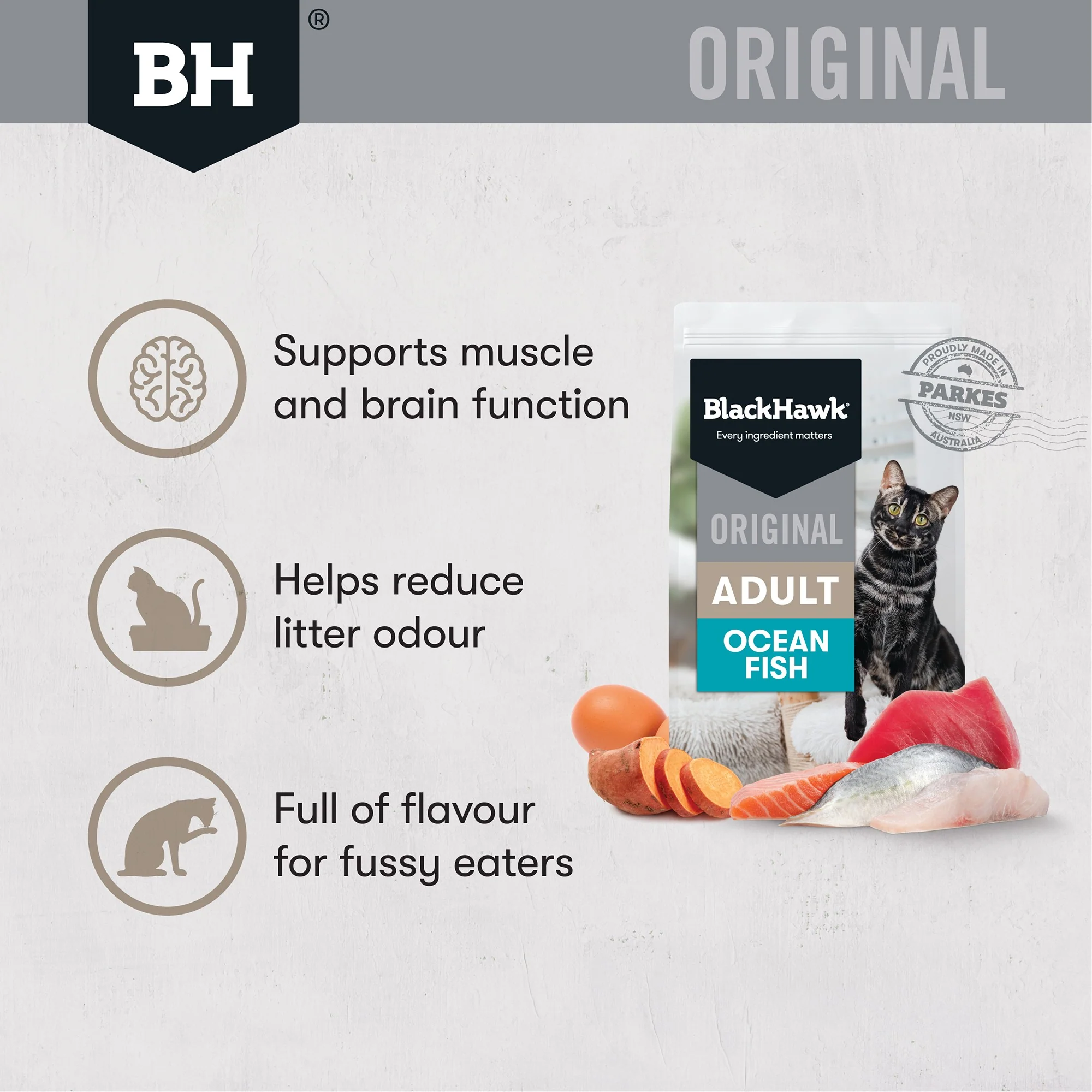 Black Hawk Original Ocean Fish Dry Cat Food - Image 22