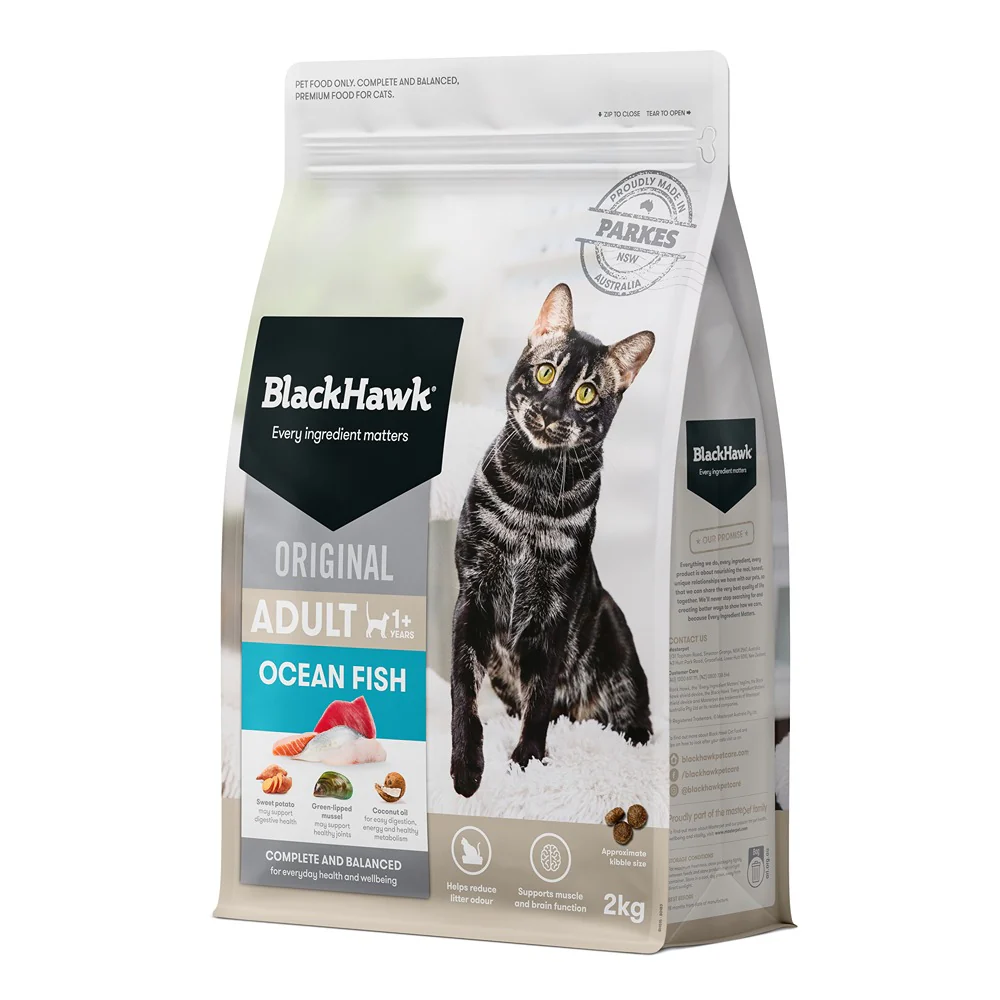 Black Hawk Original Ocean Fish Dry Cat Food - Image 3