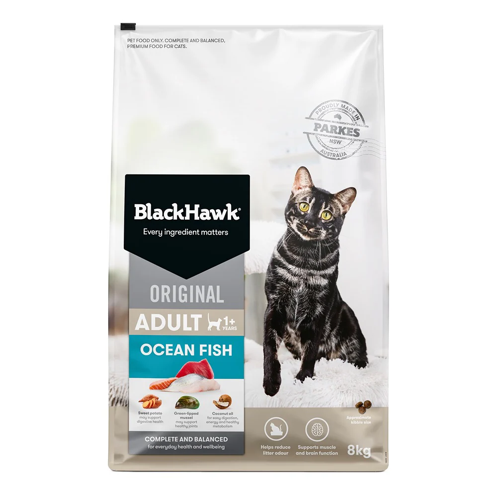 Black Hawk Original Ocean Fish Dry Cat Food - Image 7