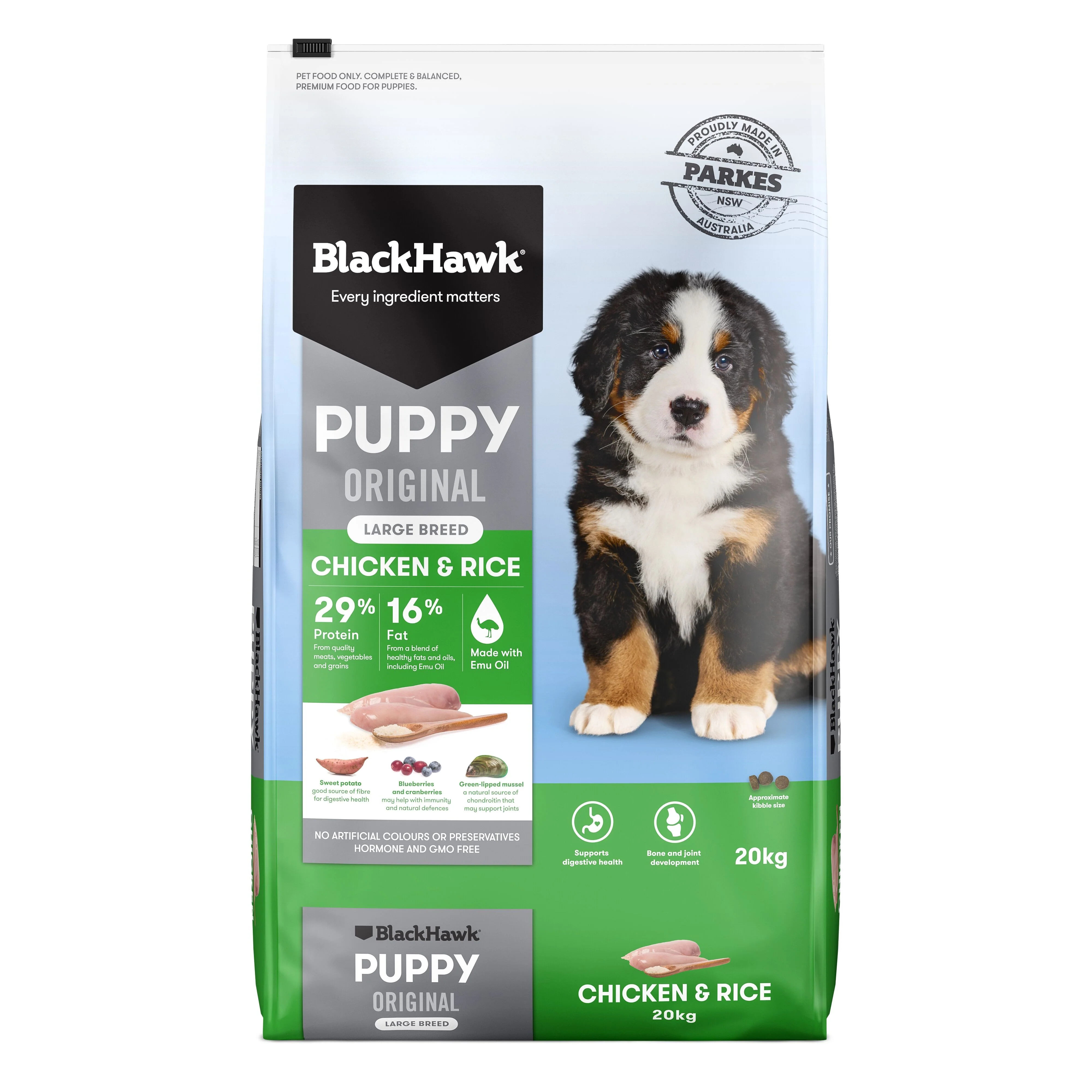 Black Hawk Puppy Chicken & Rice Large Breed Dry Dog Food - Image 3