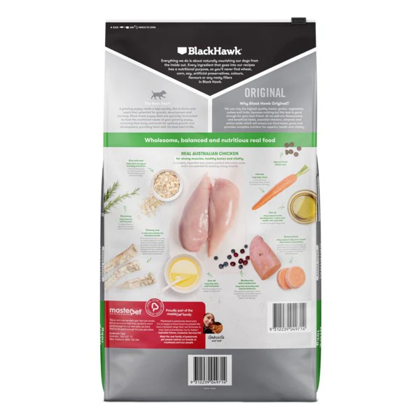 Black Hawk Puppy Chicken & Rice Small Breed Dry Dog Food - Image 3