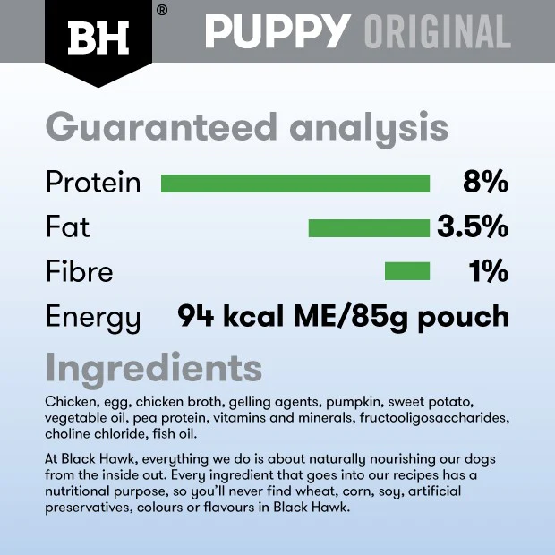 Black Hawk Puppy Chicken & Vegetables Medium to Large Breed Wet Dog Food - Image 10