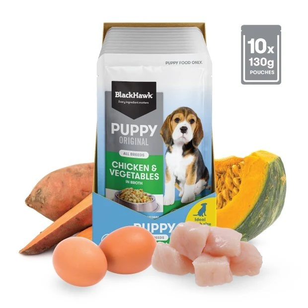 Black Hawk Puppy Chicken & Vegetables Medium to Large Breed Wet Dog Food - Image 4