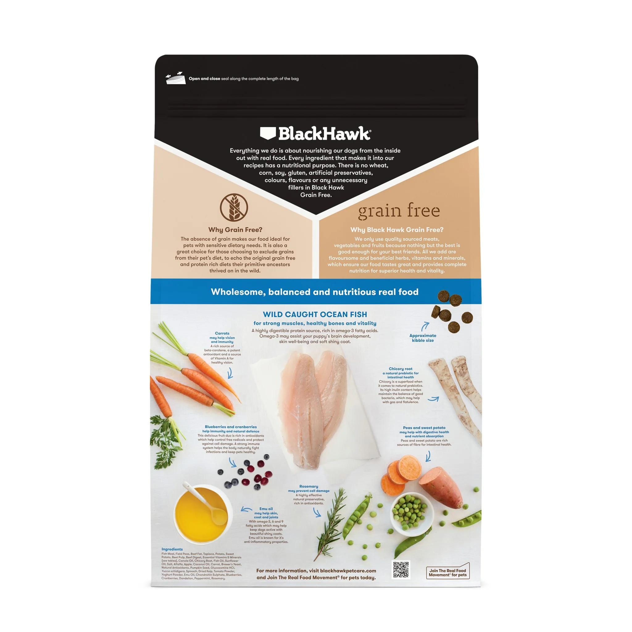 Black Hawk Grain Free Wild Caught Ocean Fish Puppy Dry Dog Food - Image 7