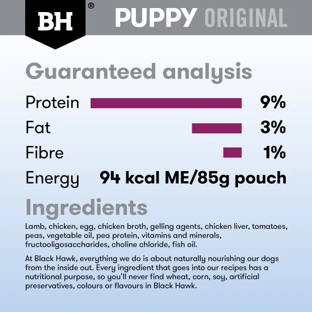 Black Hawk Puppy Lamb & Vegetables Small Breed Wet Dog Food - Image 12