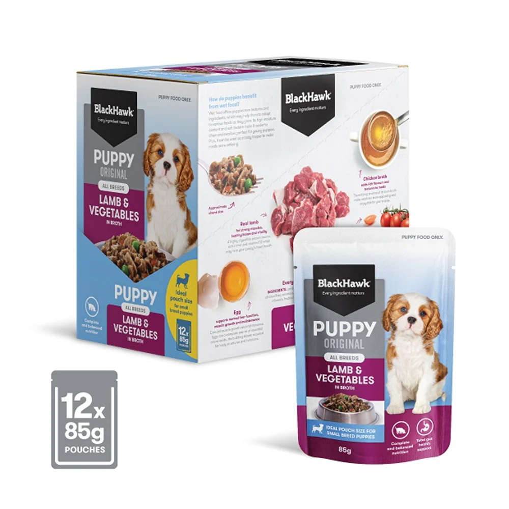 Black Hawk Puppy Lamb & Vegetables Small Breed Wet Dog Food - Image 5