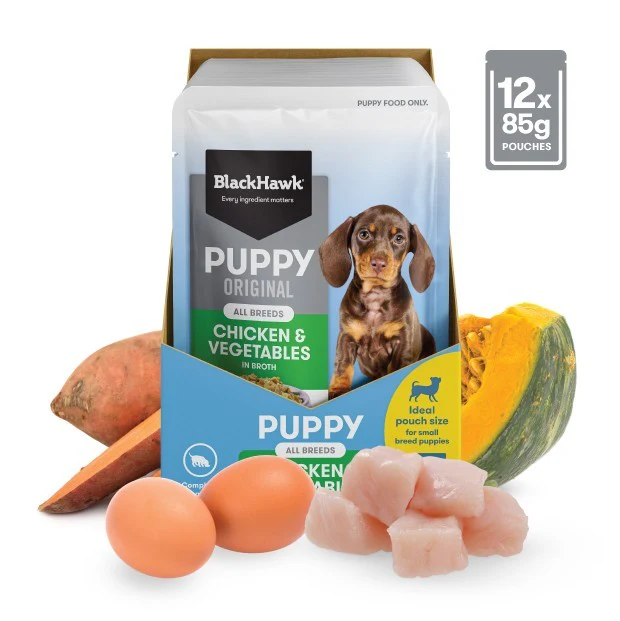 Black Hawk Puppy Chicken & Vegetables Small Breed Wet Dog Food - Image 3