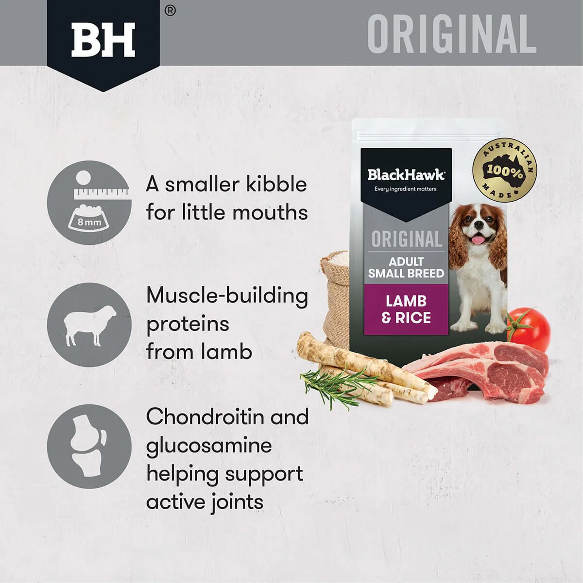 Black Hawk Small Breed Adult Lamb & Rice Dry Dog Food - Image 4