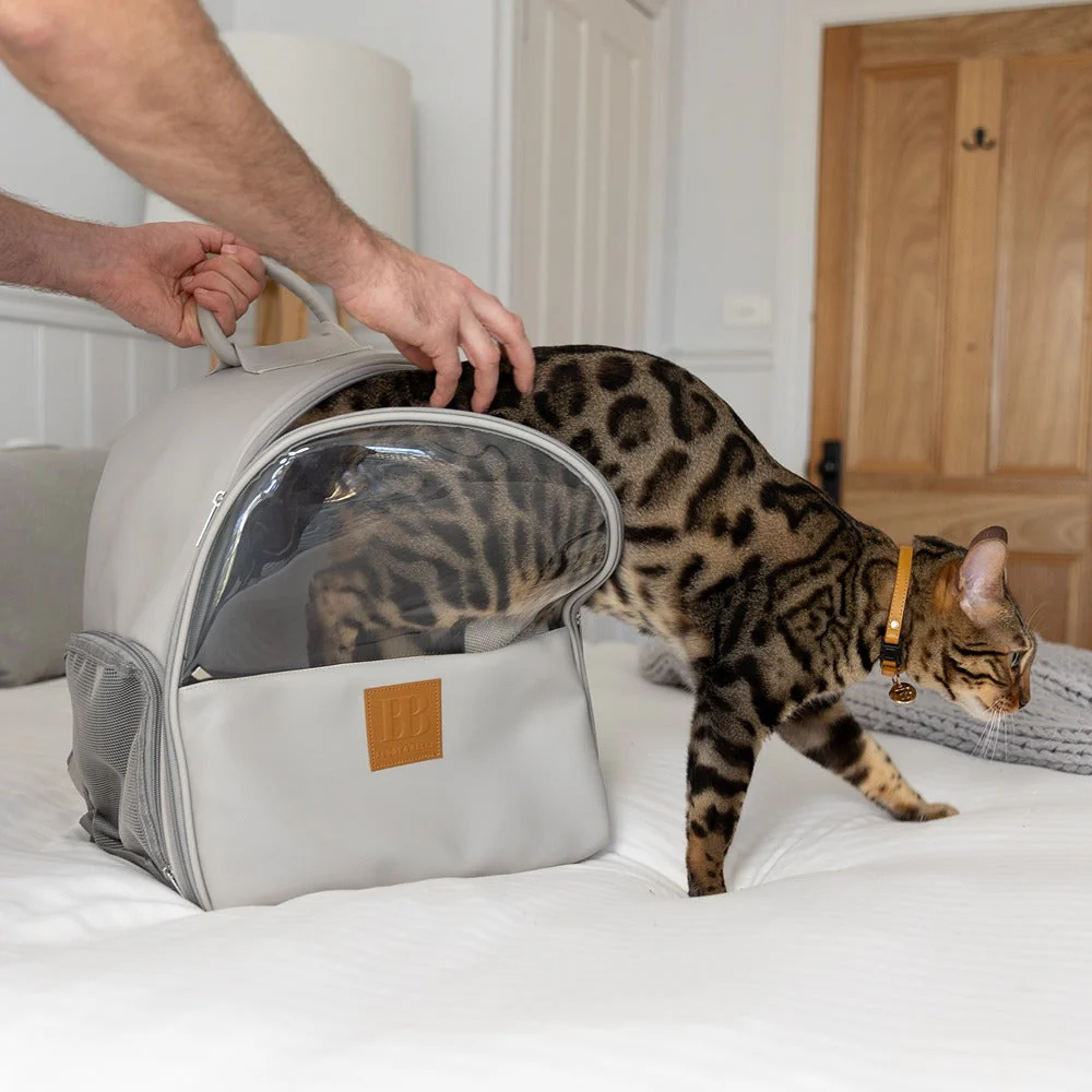 Buddy & Belle Cat Backpack Grey - Image 8