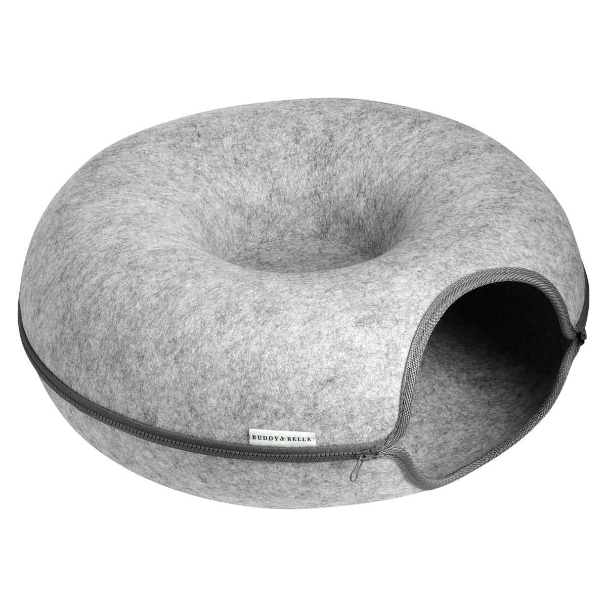 Buddy & Belle Cat Felt Donut Bed - Image 2