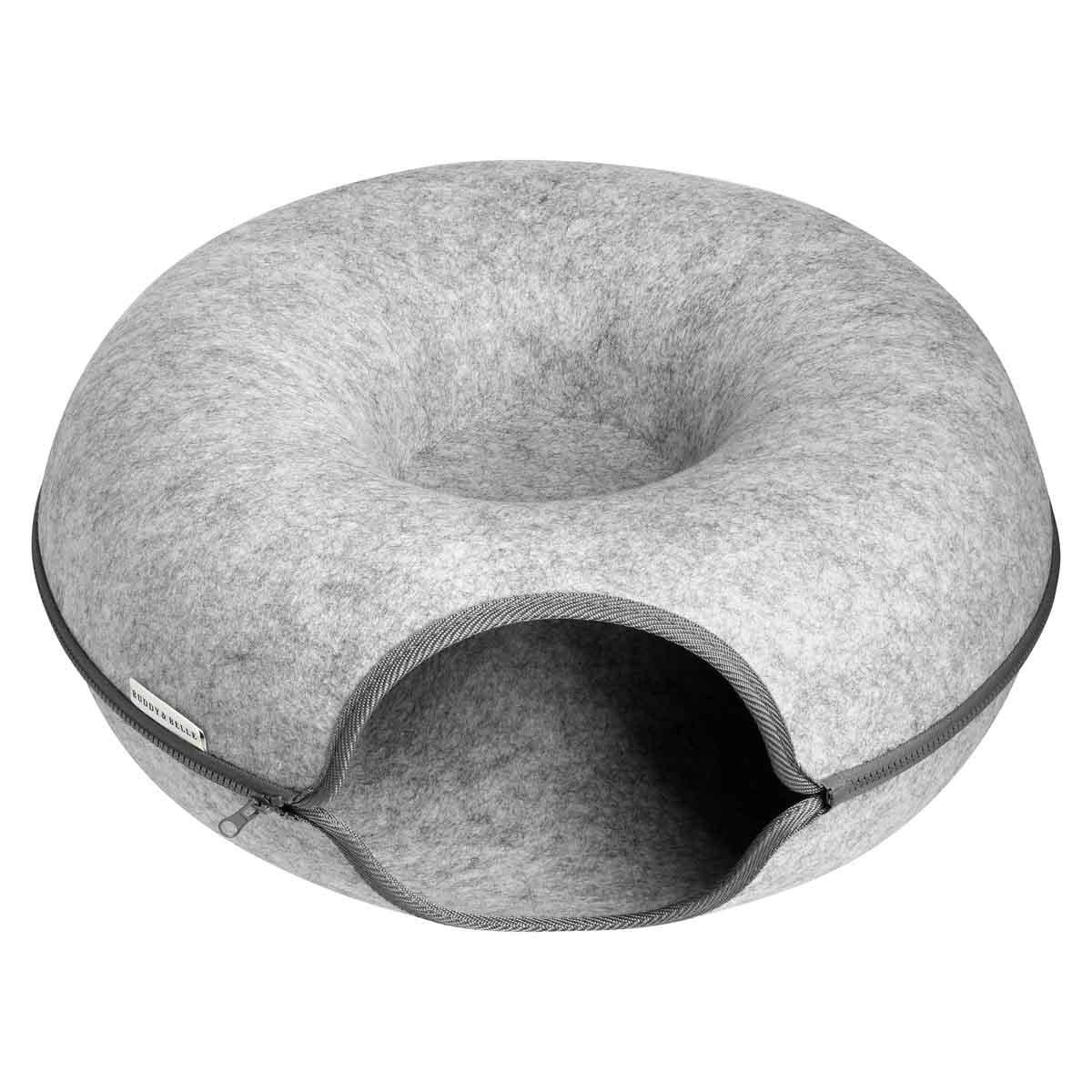 Buddy & Belle Cat Felt Donut Bed - Image 3