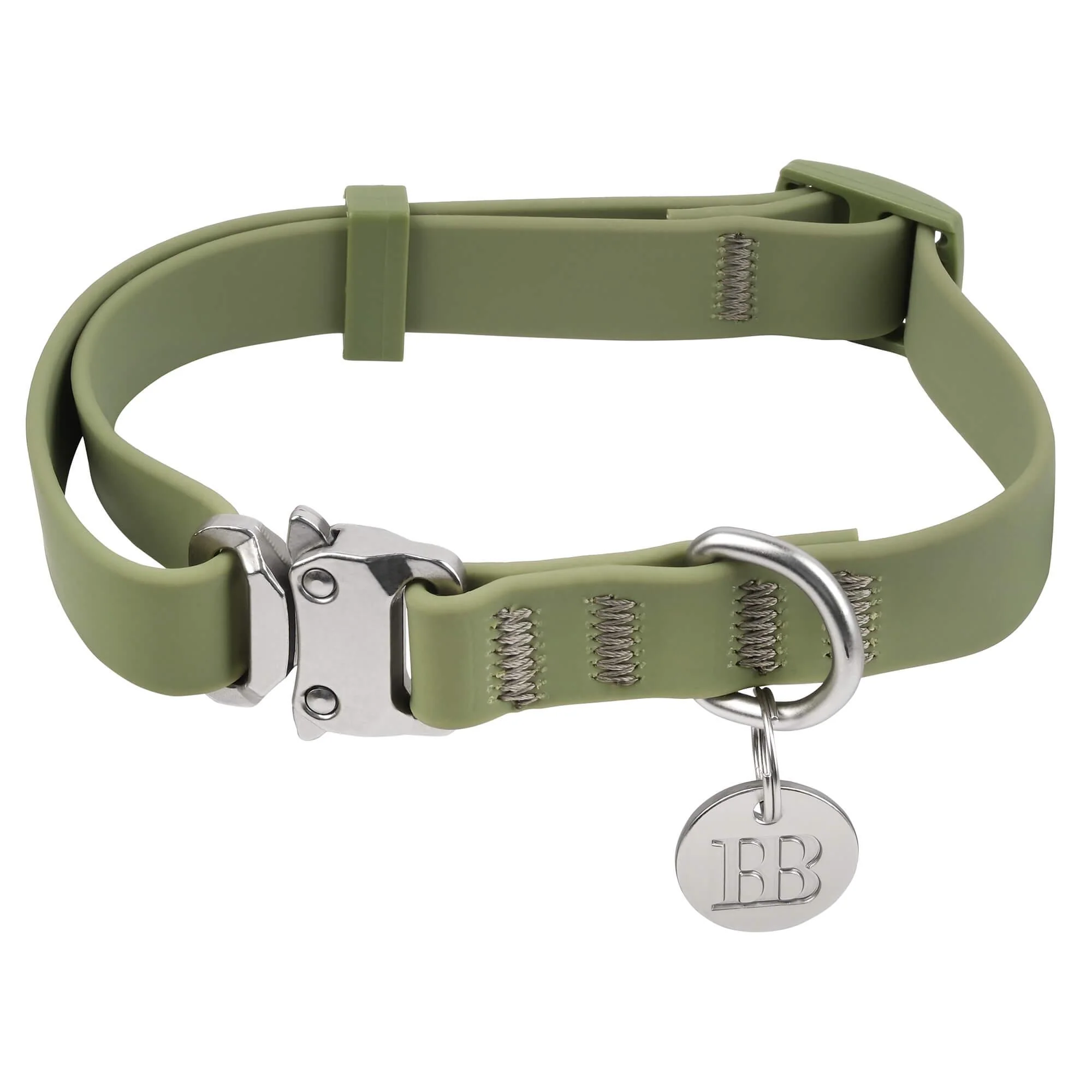 Buddy & Belle Dog Collar Khaki - Image 10