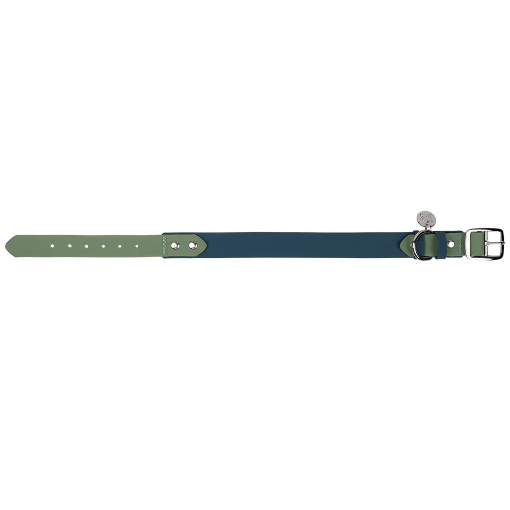 Buddy & Belle Dog Collar Saltbush Green & Lagoon Blue - Image 14