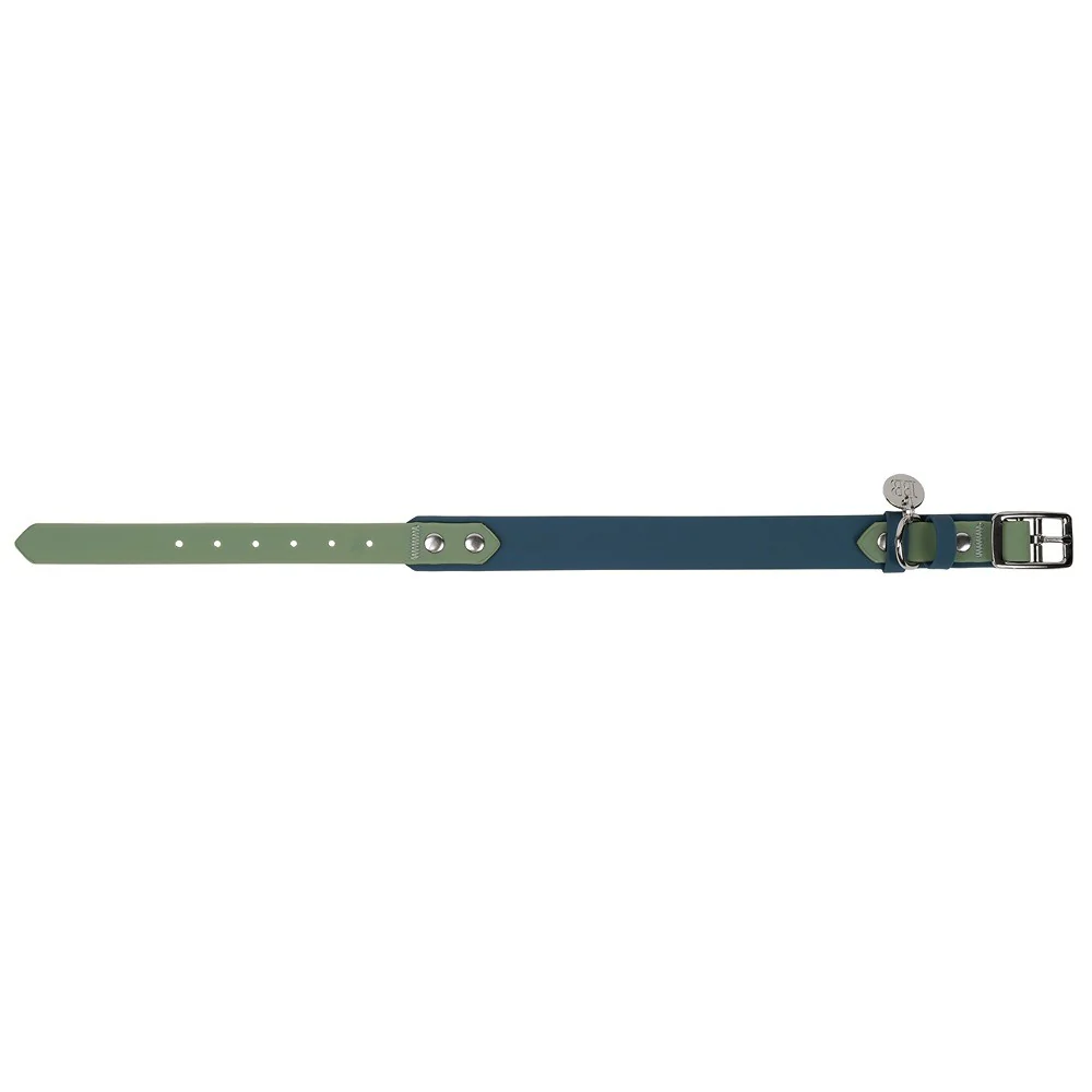 Buddy & Belle Dog Collar Saltbush Green & Lagoon Blue - Image 16