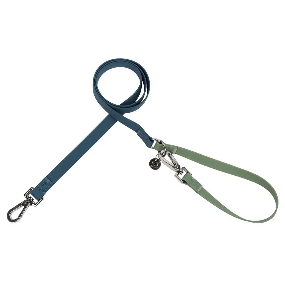 Buddy & Belle Dog Lead Saltbush Green & Lagoon Blue - Image 2