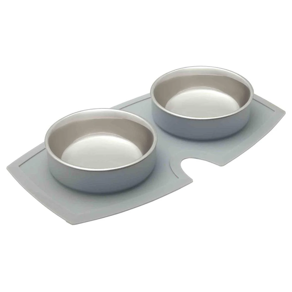 Buddy & Belle Double Silicone Dog Bowls Grey - Image 15