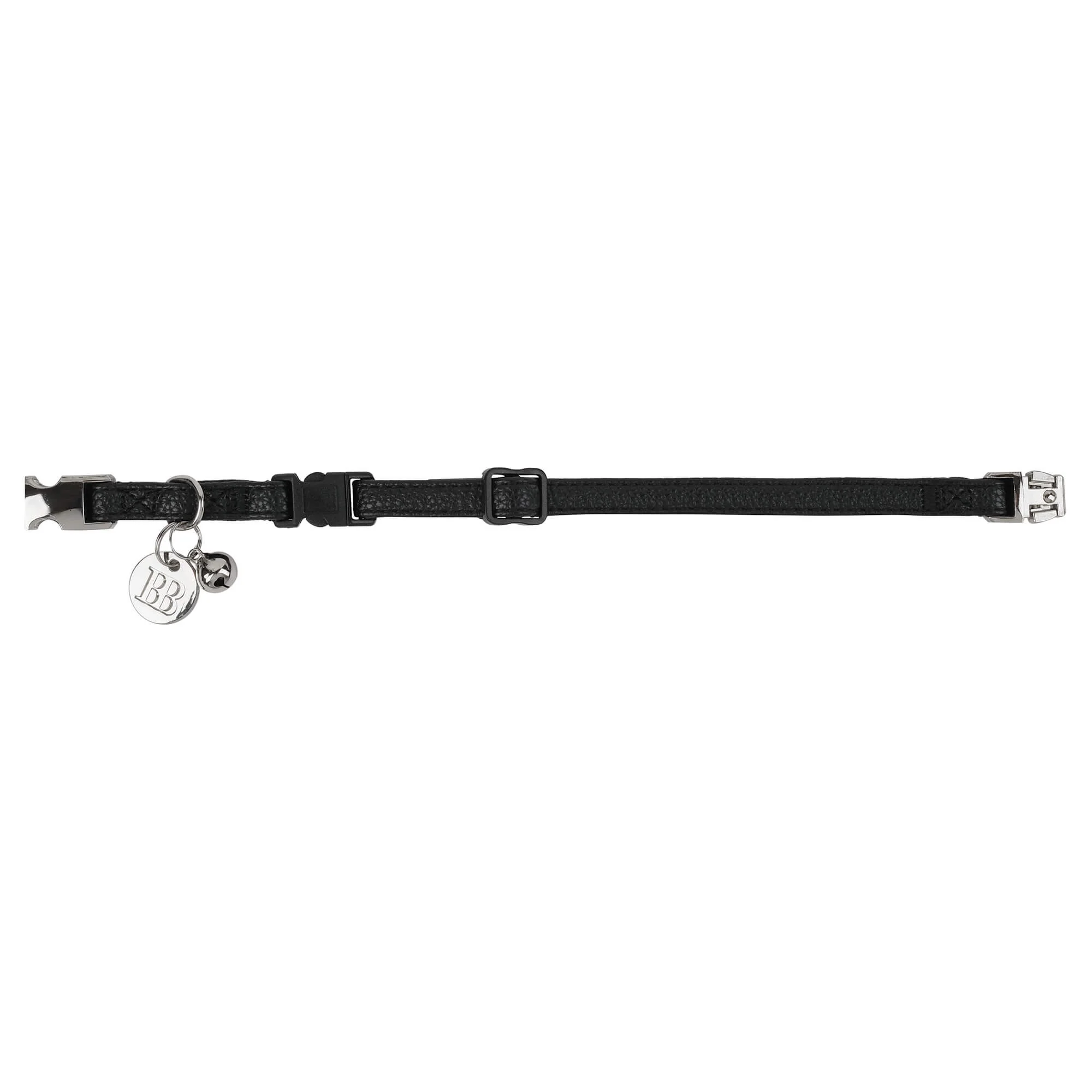 Buddy & Belle Faux Leather Cat Collar Black - Image 7