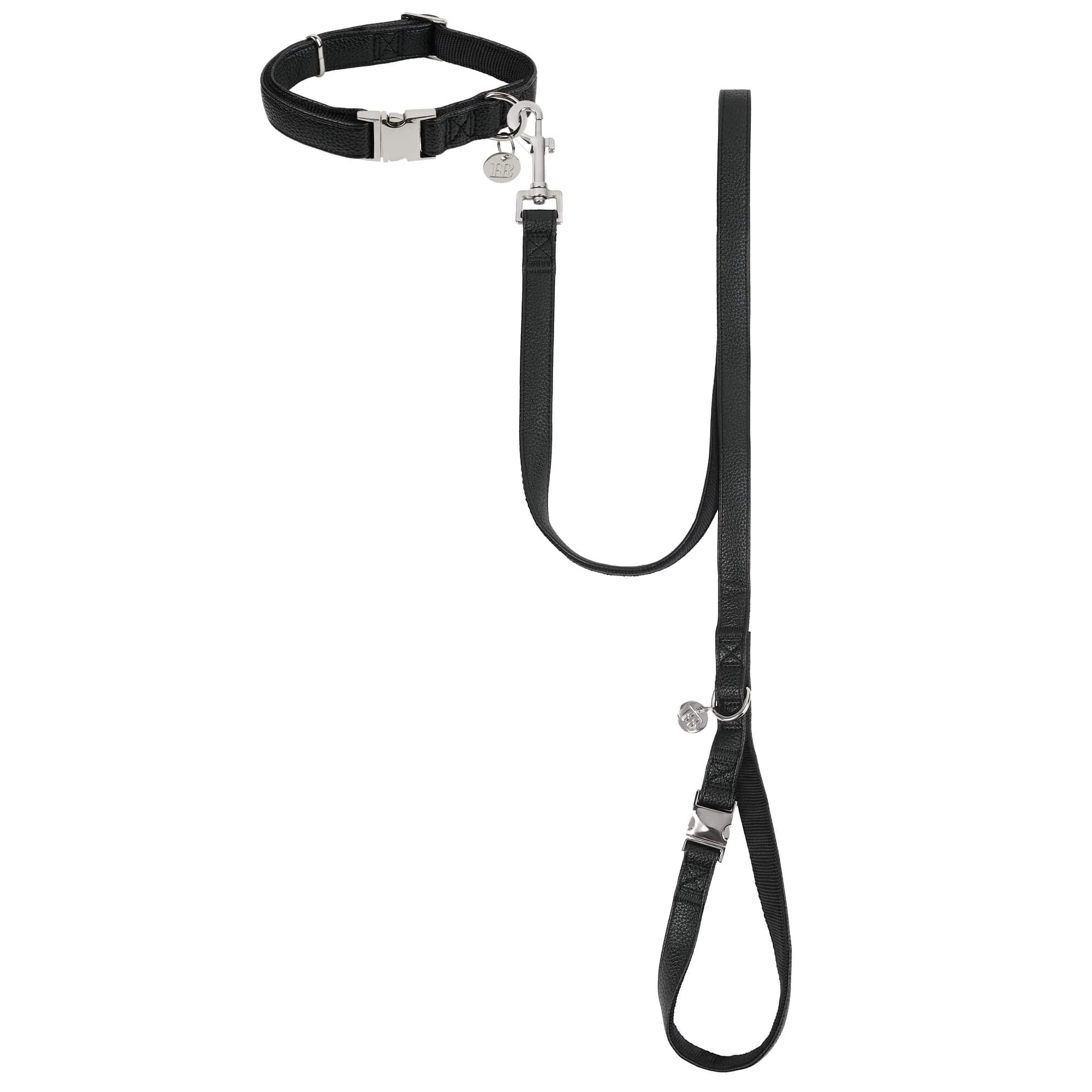 Buddy & Belle Faux Leather Dog Collar Black - Image 18